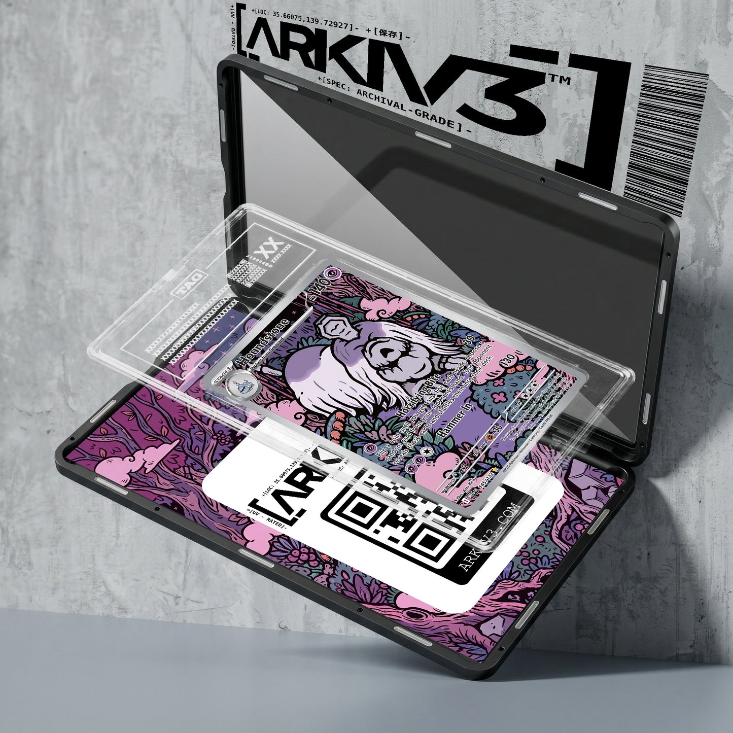 ARKIV3 TAG graded exploded mockup