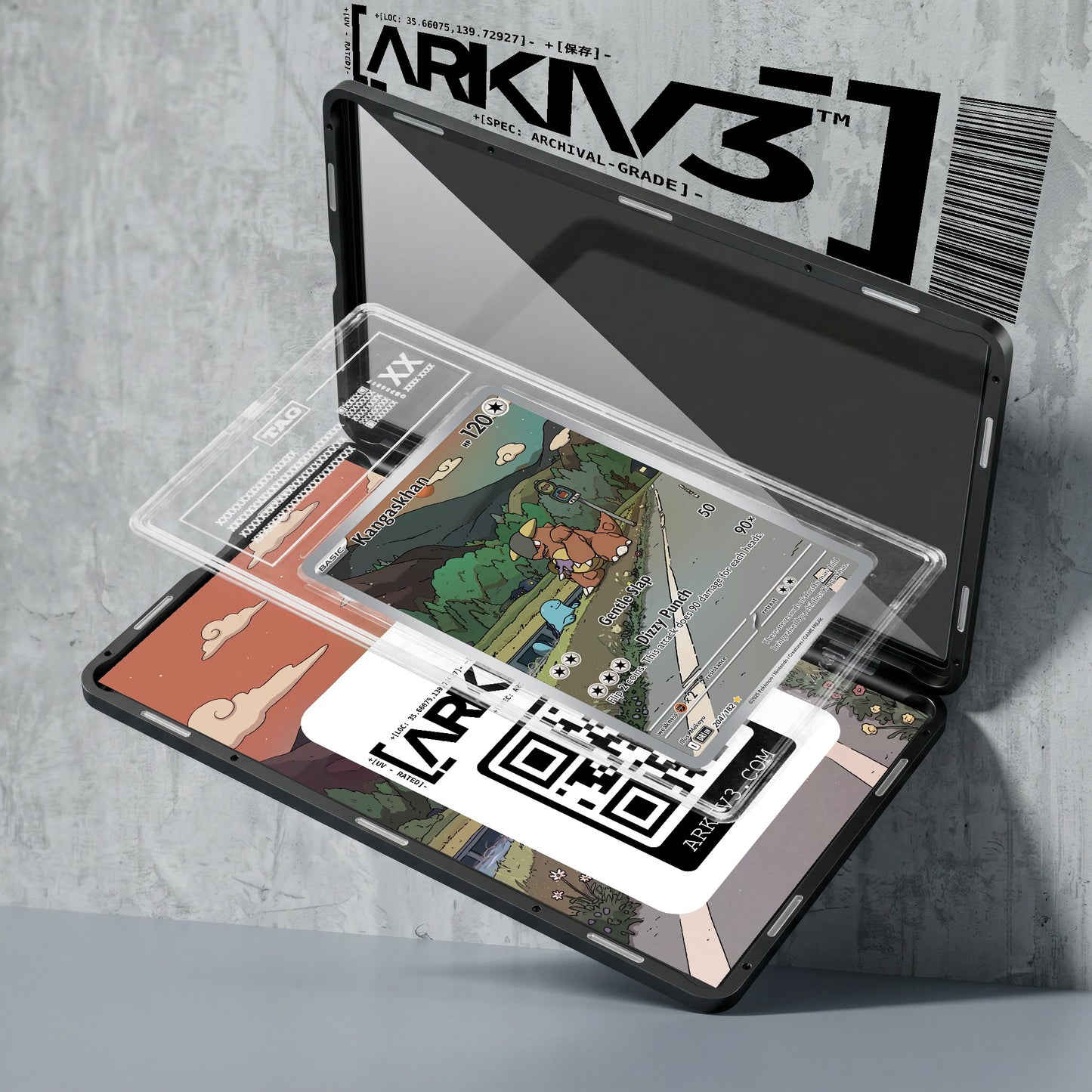 ARKIV3 TAG graded exploded mockup
