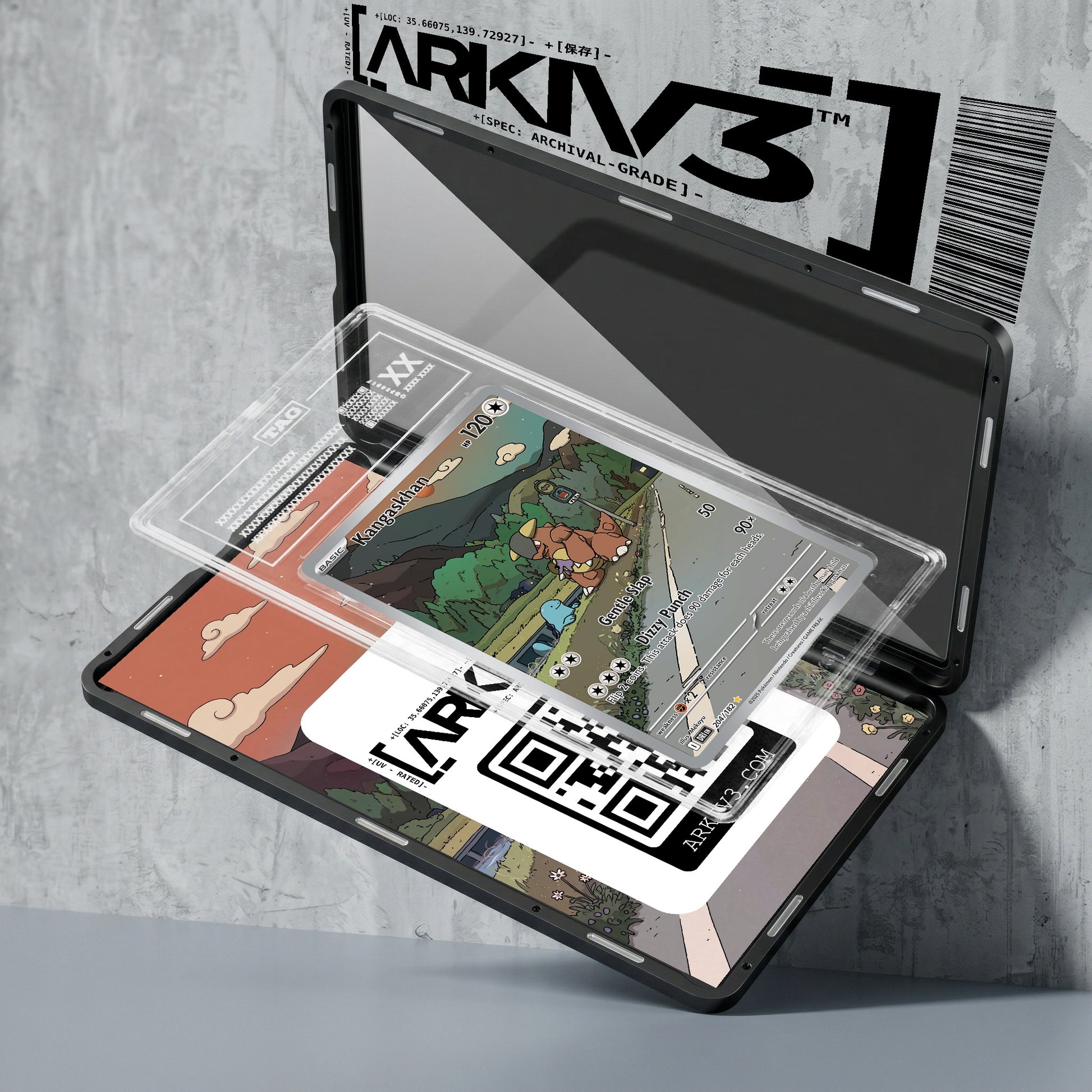 ARKIV3 TAG graded exploded mockup