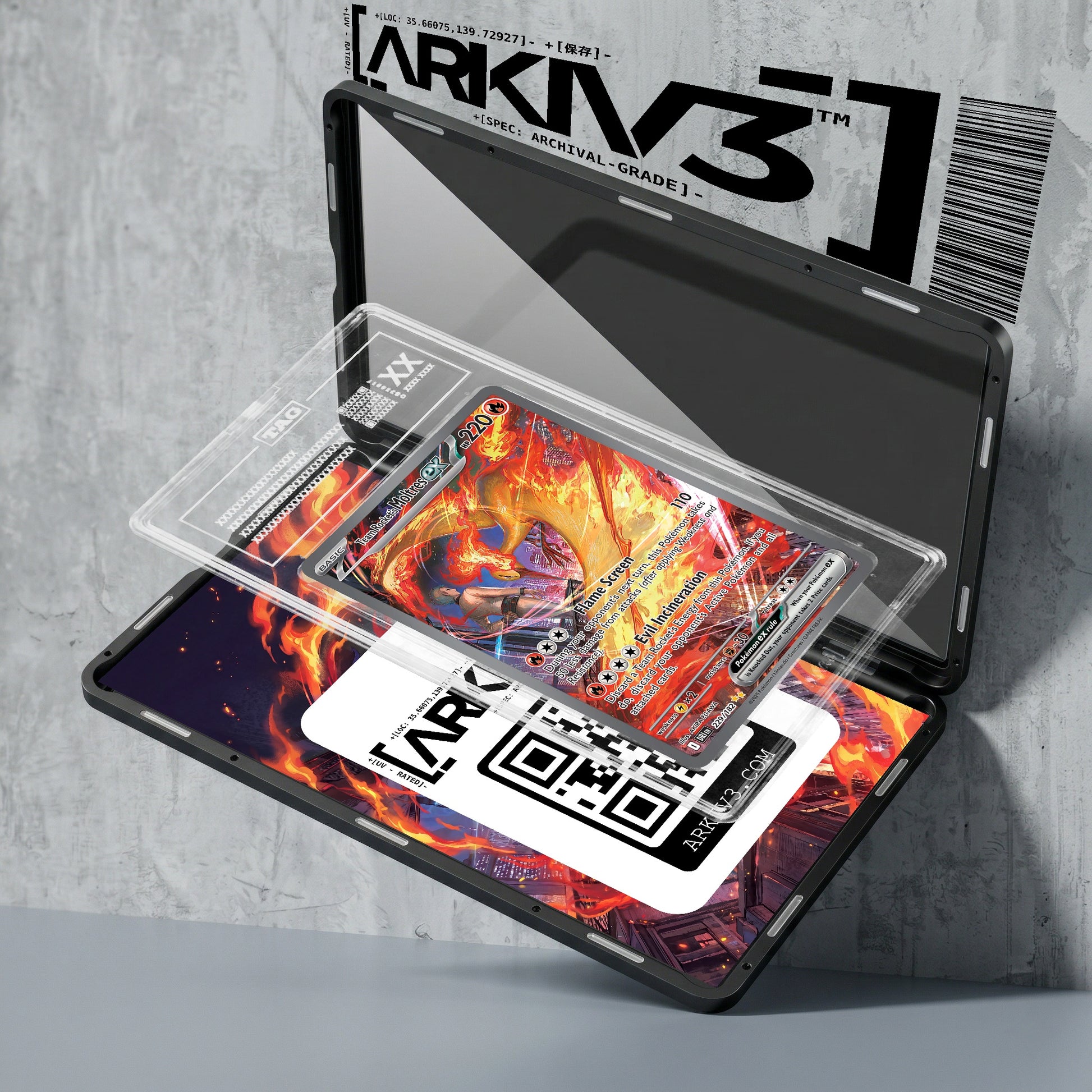 ARKIV3 TAG graded exploded mockup