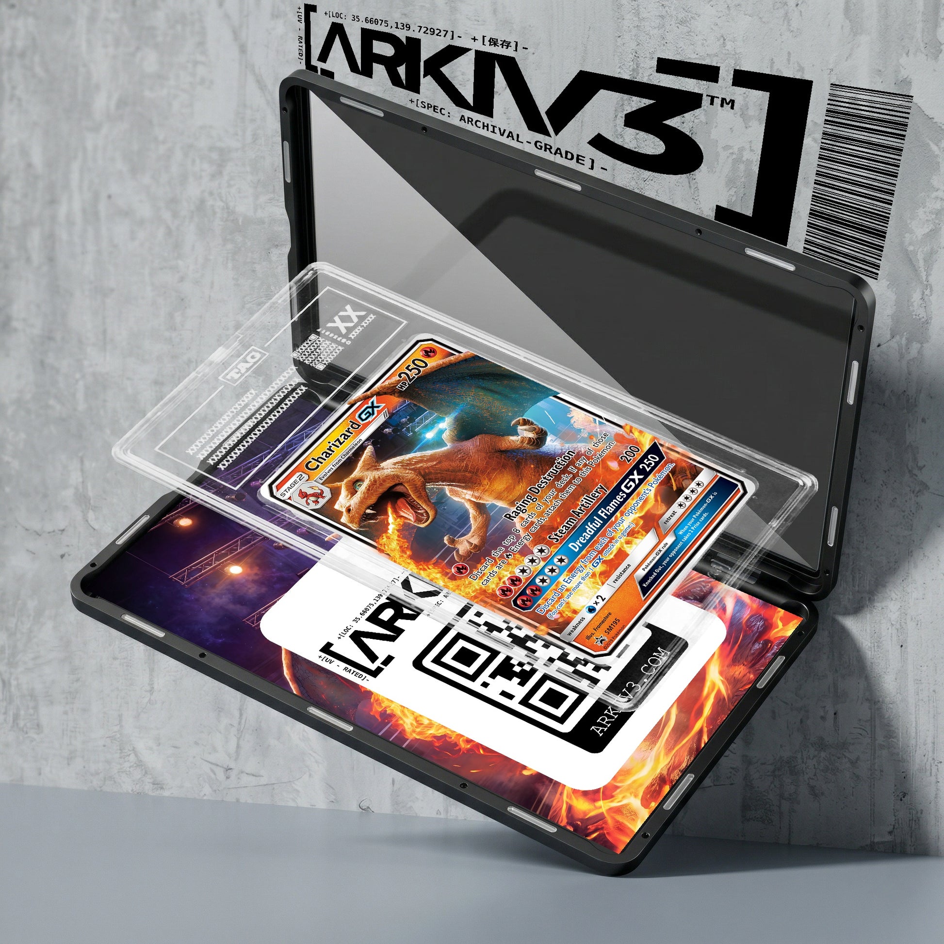 ARKIV3 TAG graded exploded mockup