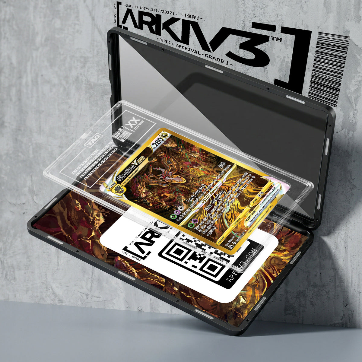 ARKIV3 TAG graded exploded mockup