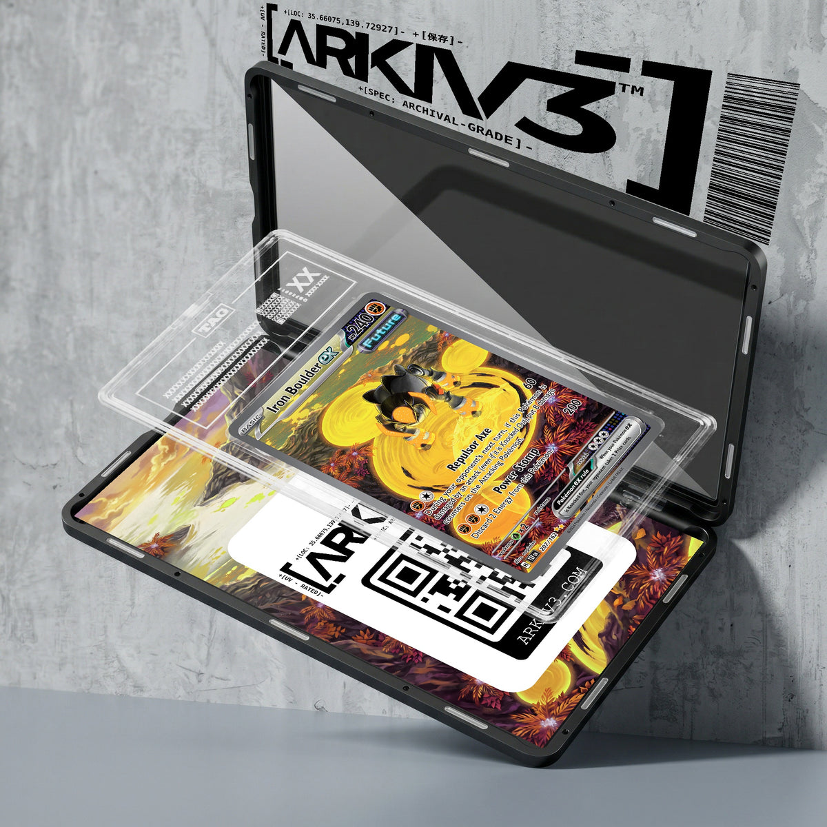 ARKIV3 TAG graded exploded mockup