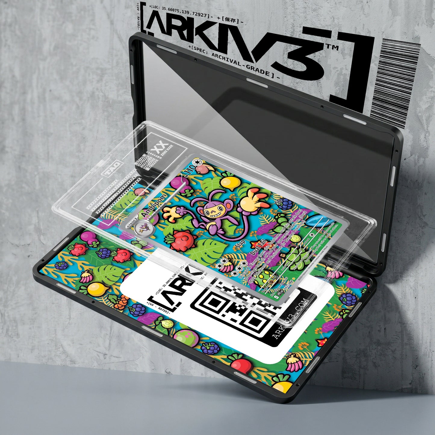 ARKIV3 TAG graded exploded mockup