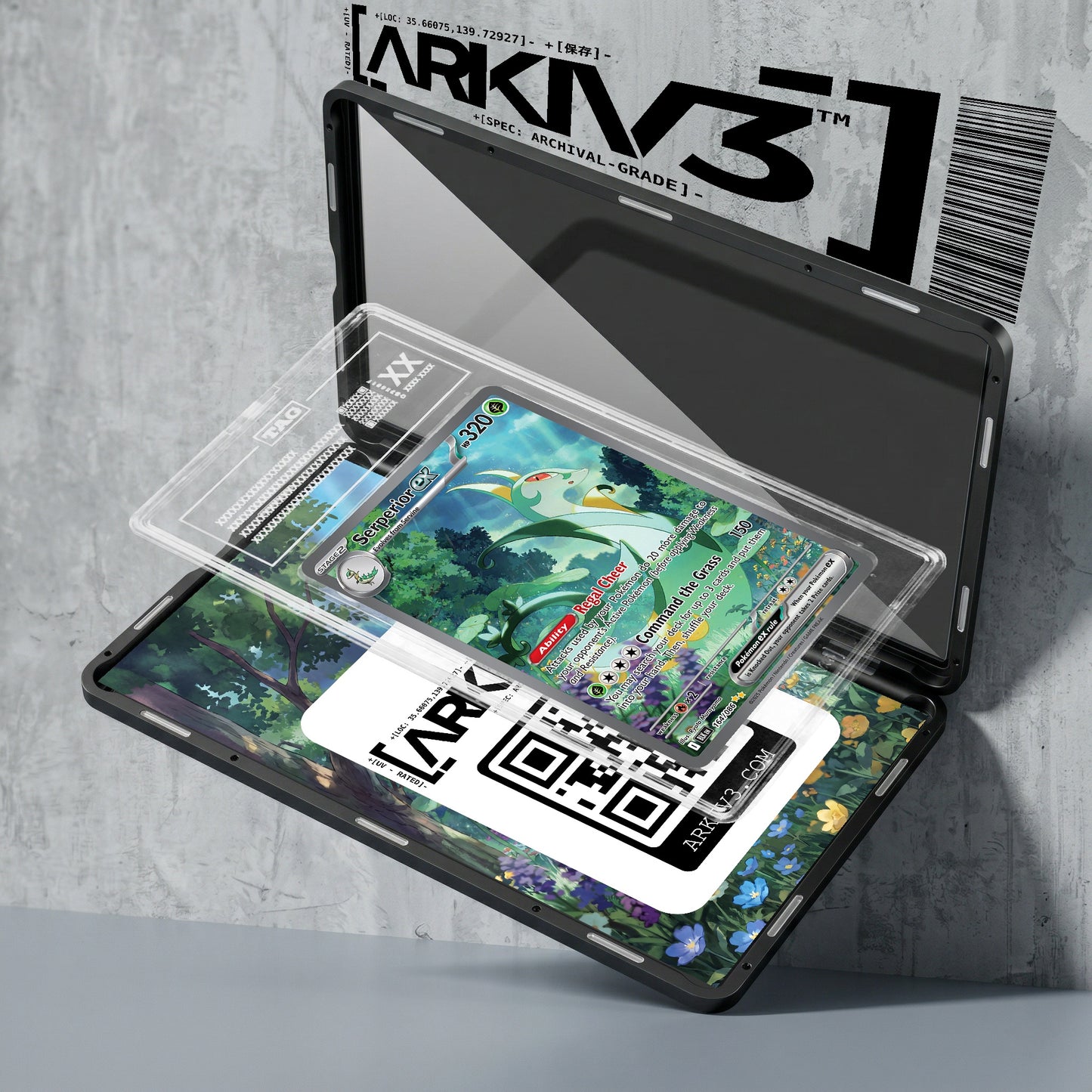 ARKIV3 TAG graded exploded mockup