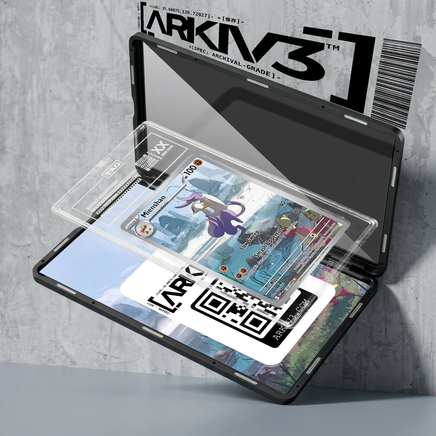 ARKIV3 TAG graded exploded mockup