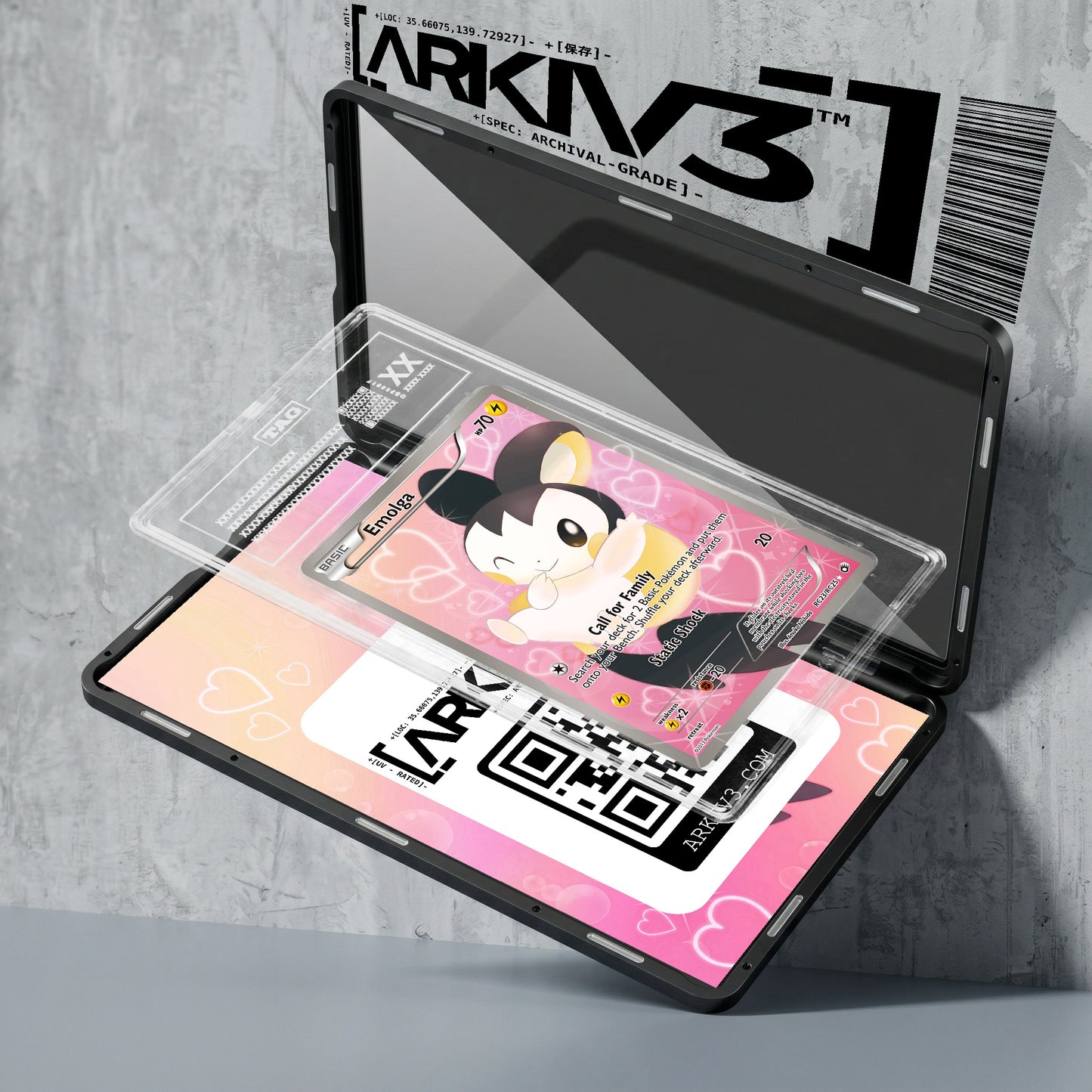 ARKIV3 TAG graded exploded mockup
