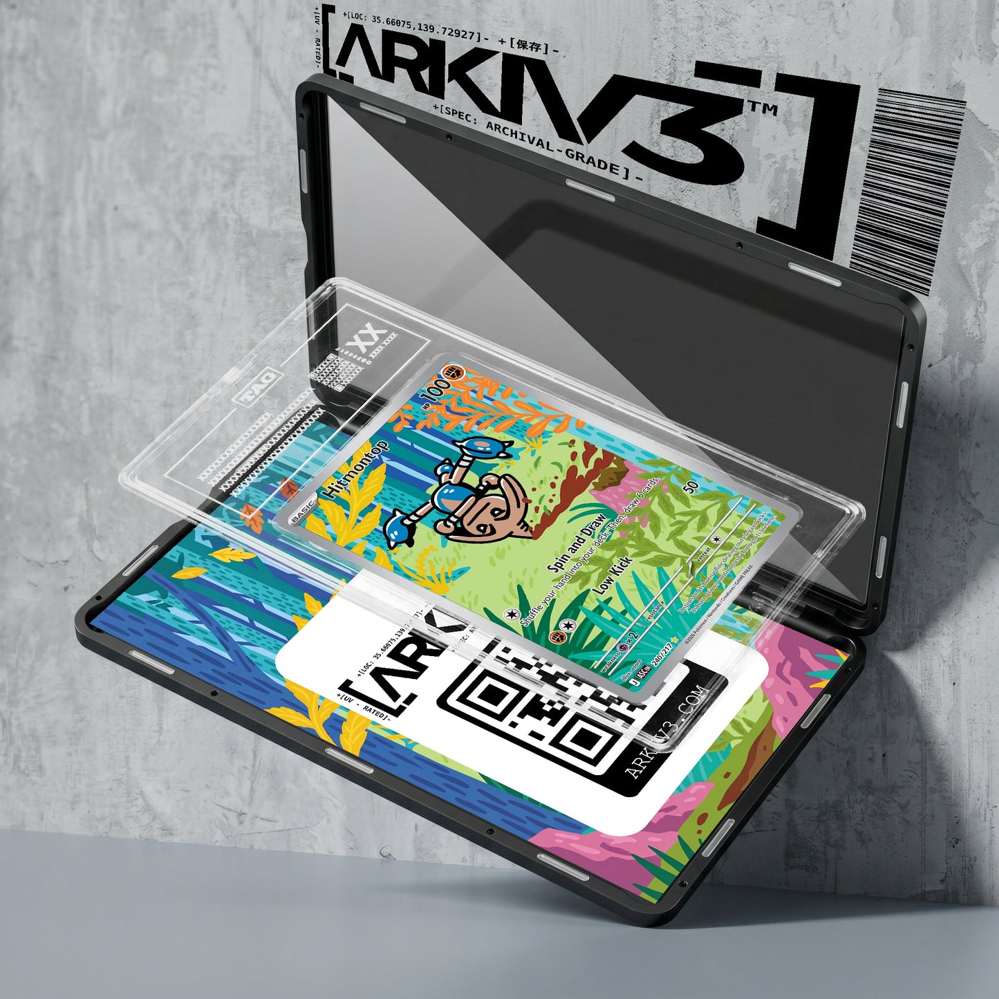 ARKIV3 TAG graded exploded mockup