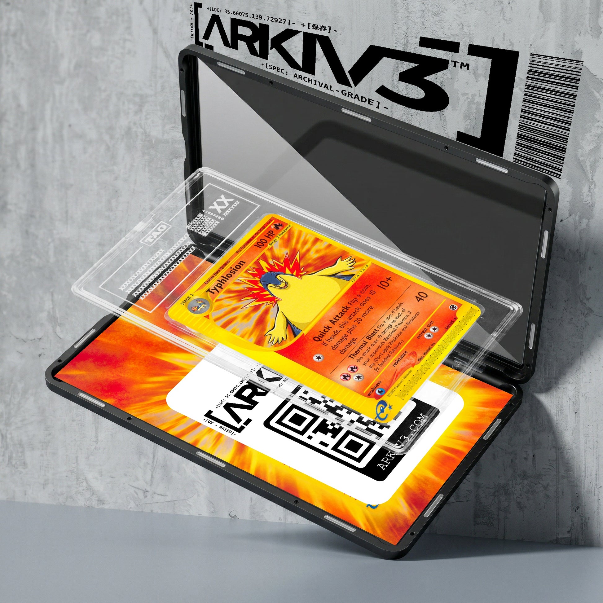 ARKIV3 TAG graded exploded mockup