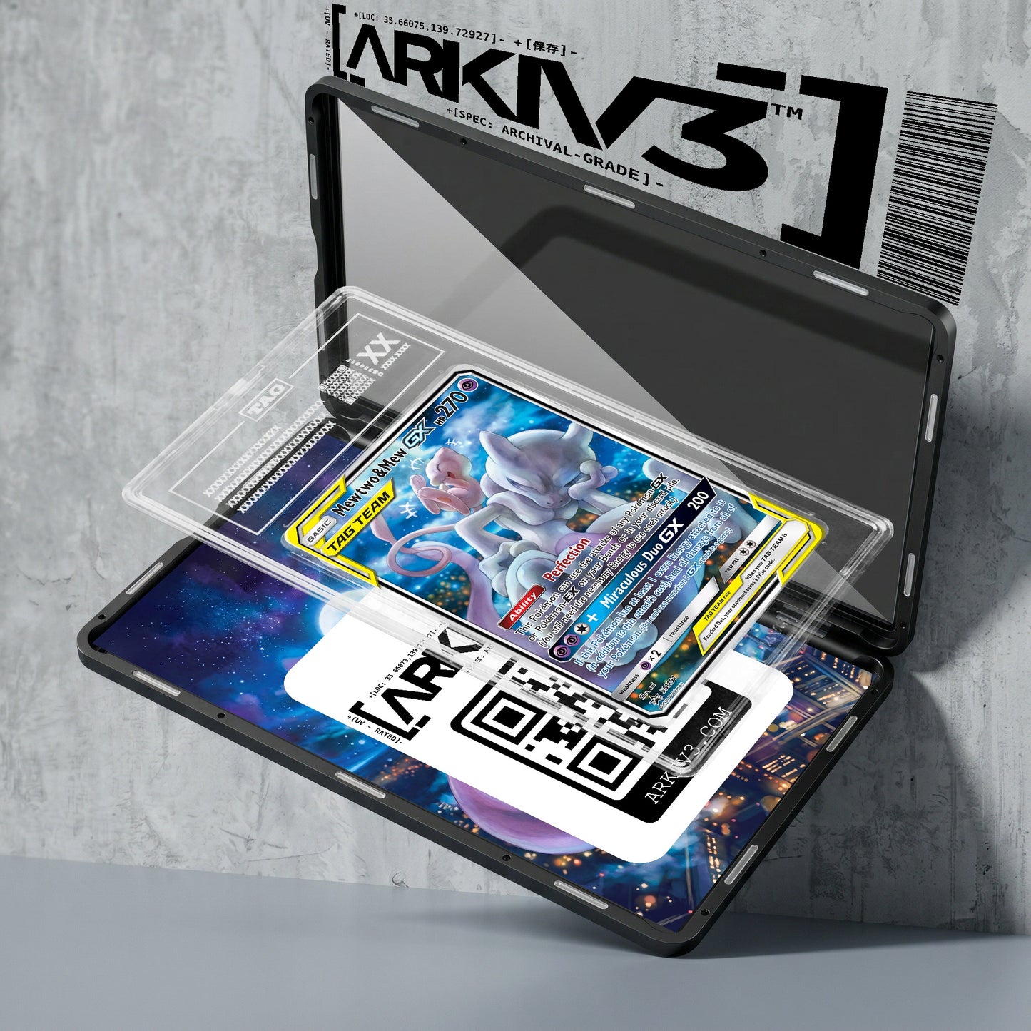 ARKIV3 TAG graded exploded mockup
