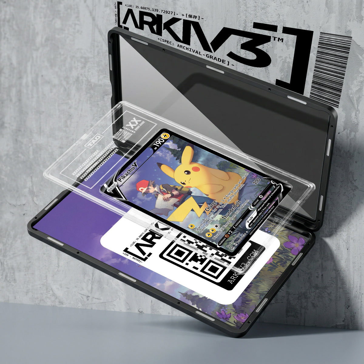 ARKIV3 TAG graded exploded mockup