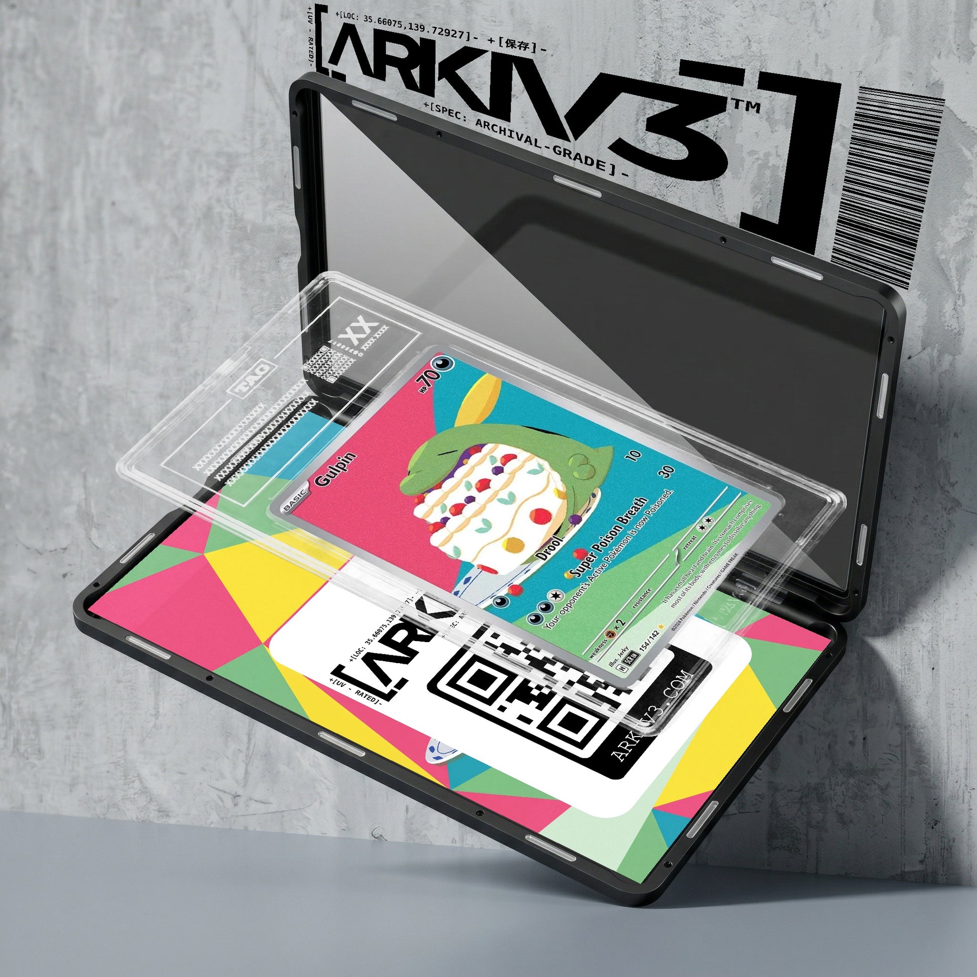 ARKIV3 TAG graded exploded mockup