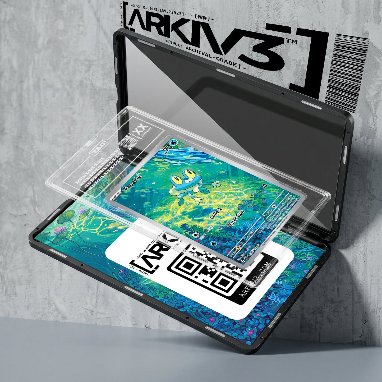 ARKIV3 TAG graded exploded mockup