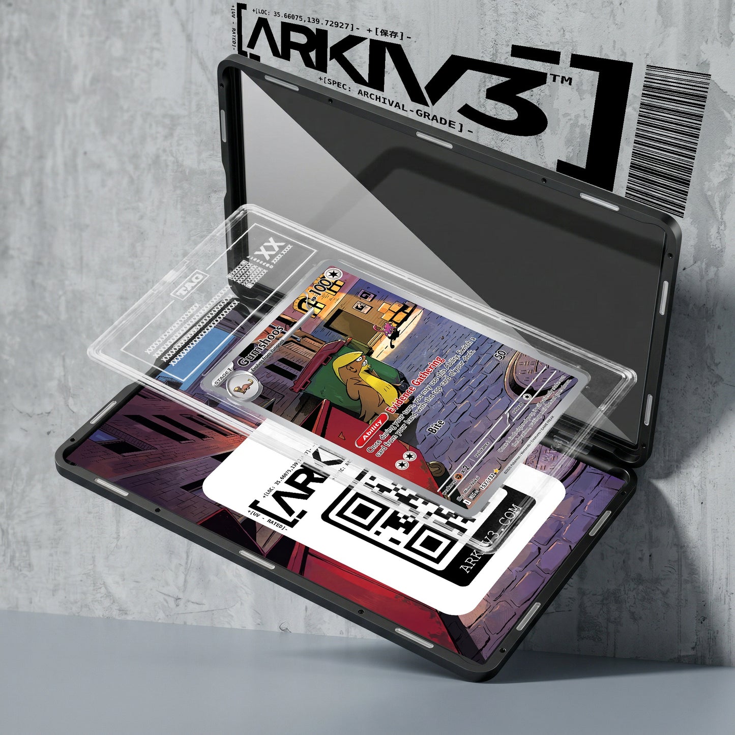 ARKIV3 TAG graded exploded mockup