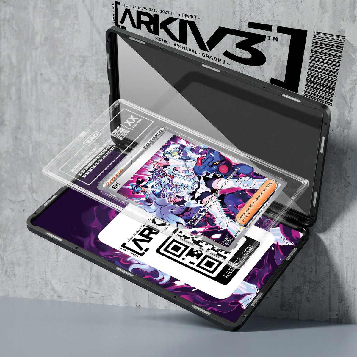 ARKIV3 TAG graded exploded mockup