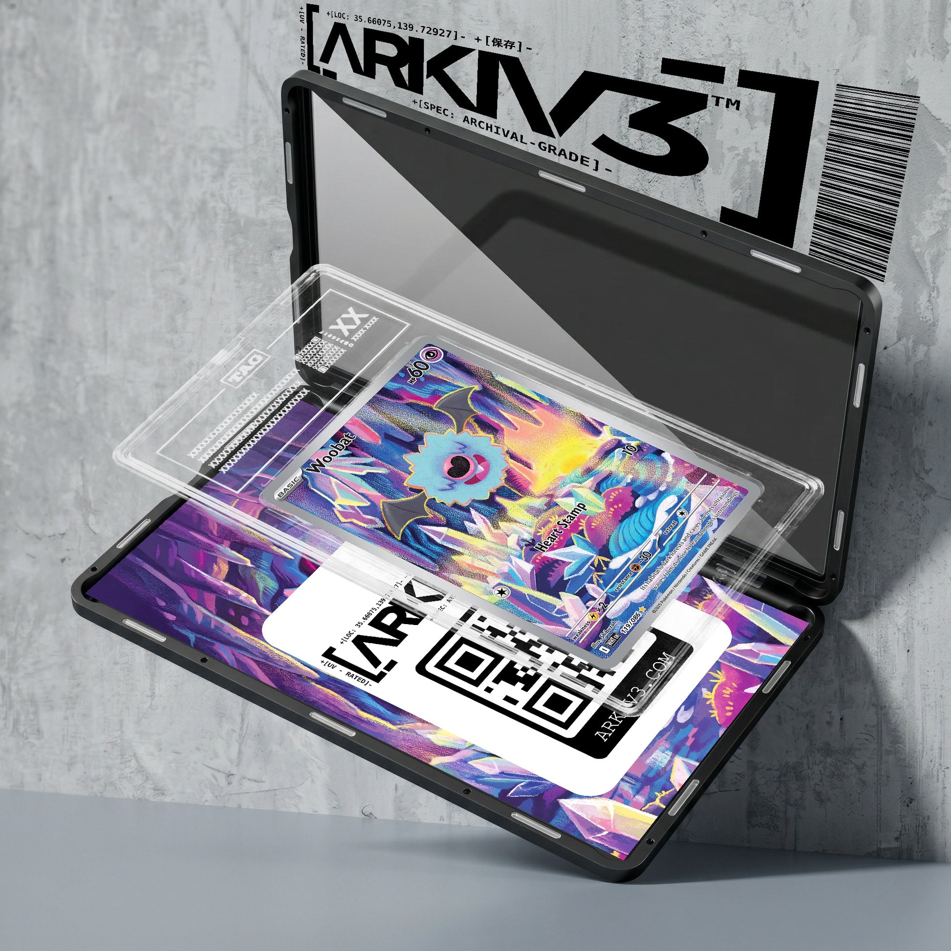 ARKIV3 TAG graded exploded mockup