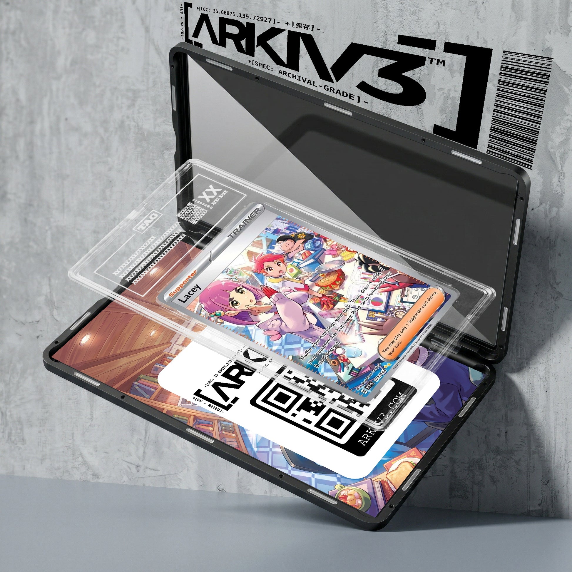 ARKIV3 TAG graded exploded mockup