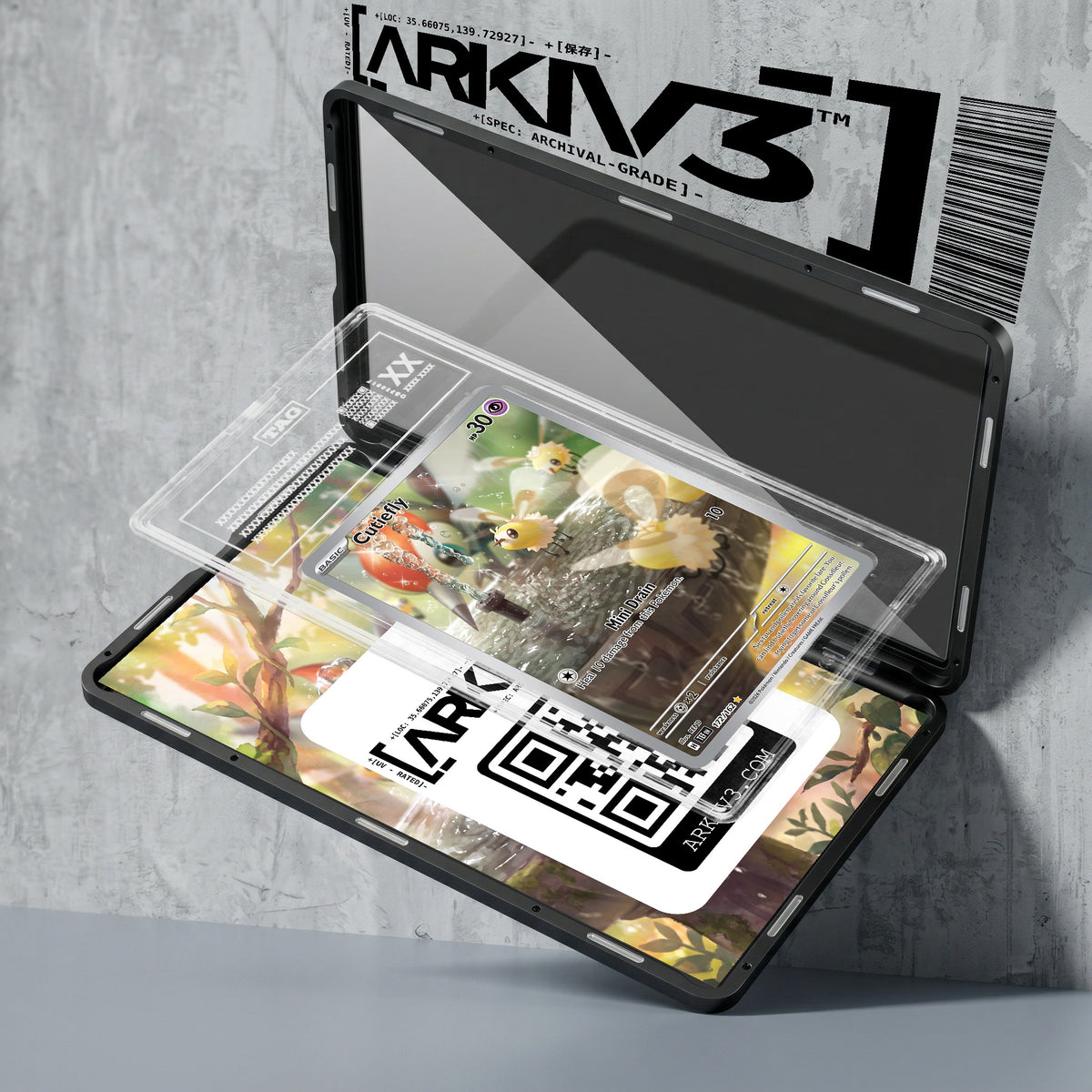 ARKIV3 TAG graded exploded mockup