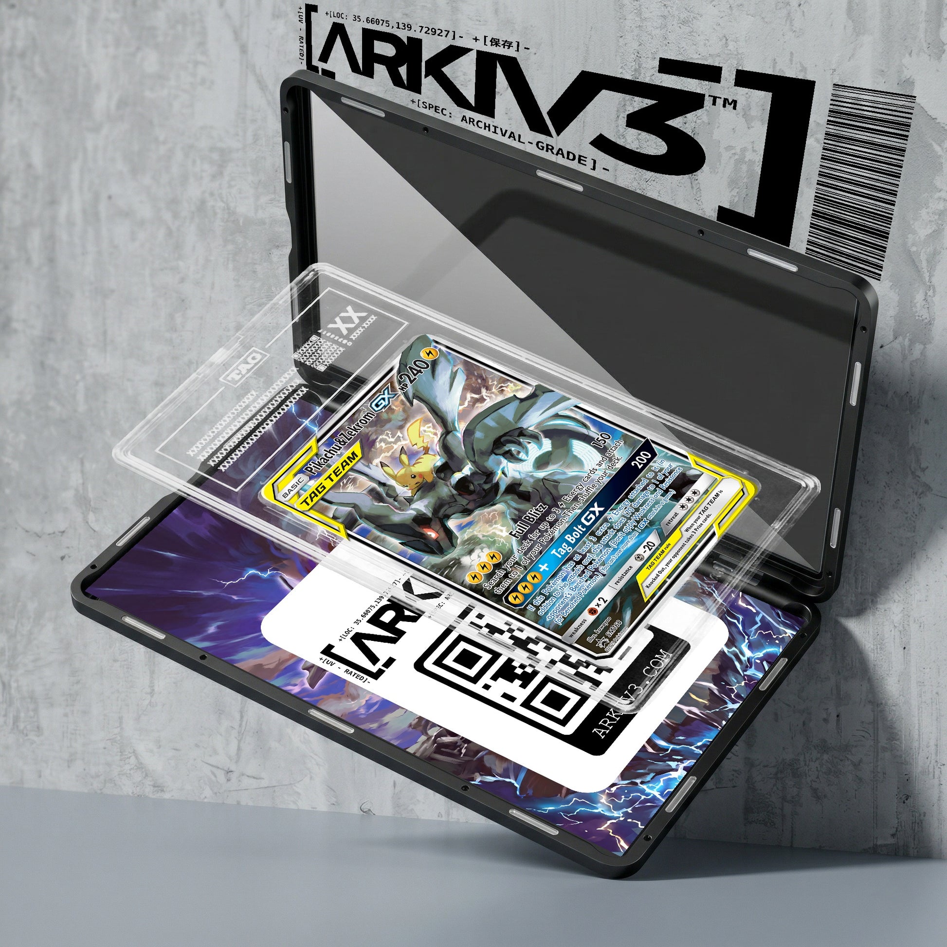 ARKIV3 TAG graded exploded mockup