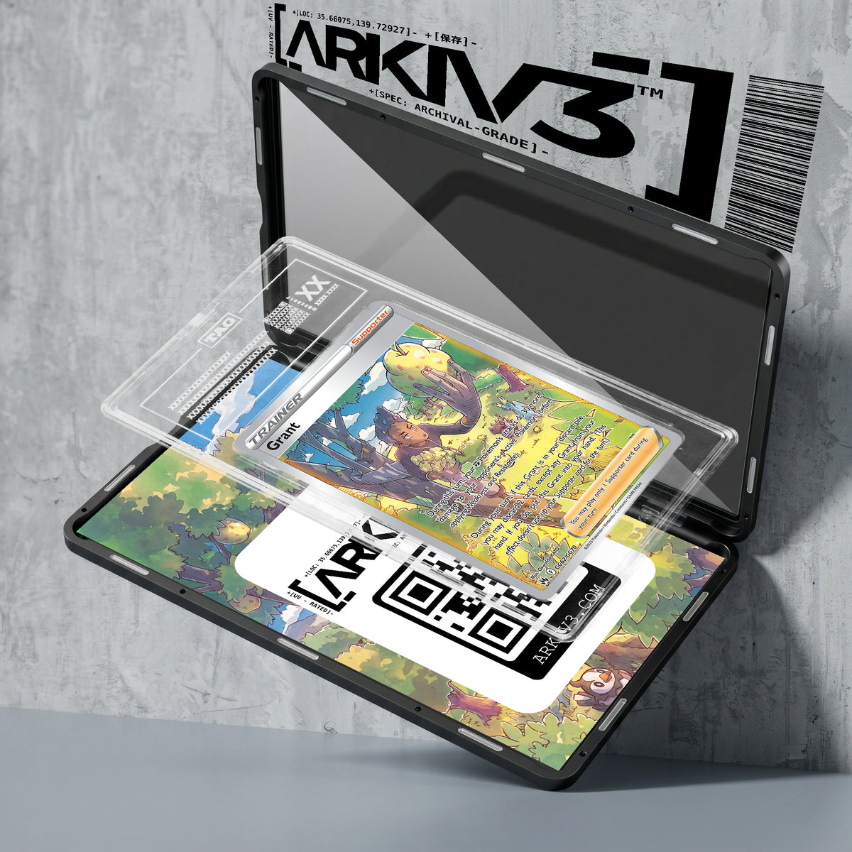ARKIV3 TAG graded exploded mockup