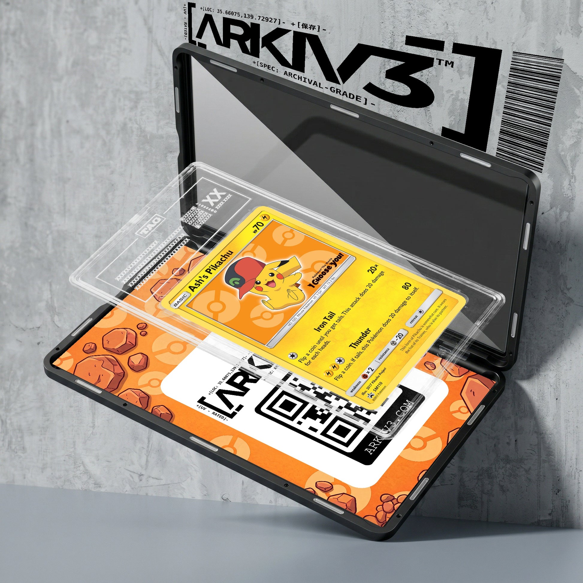 ARKIV3 TAG graded exploded mockup