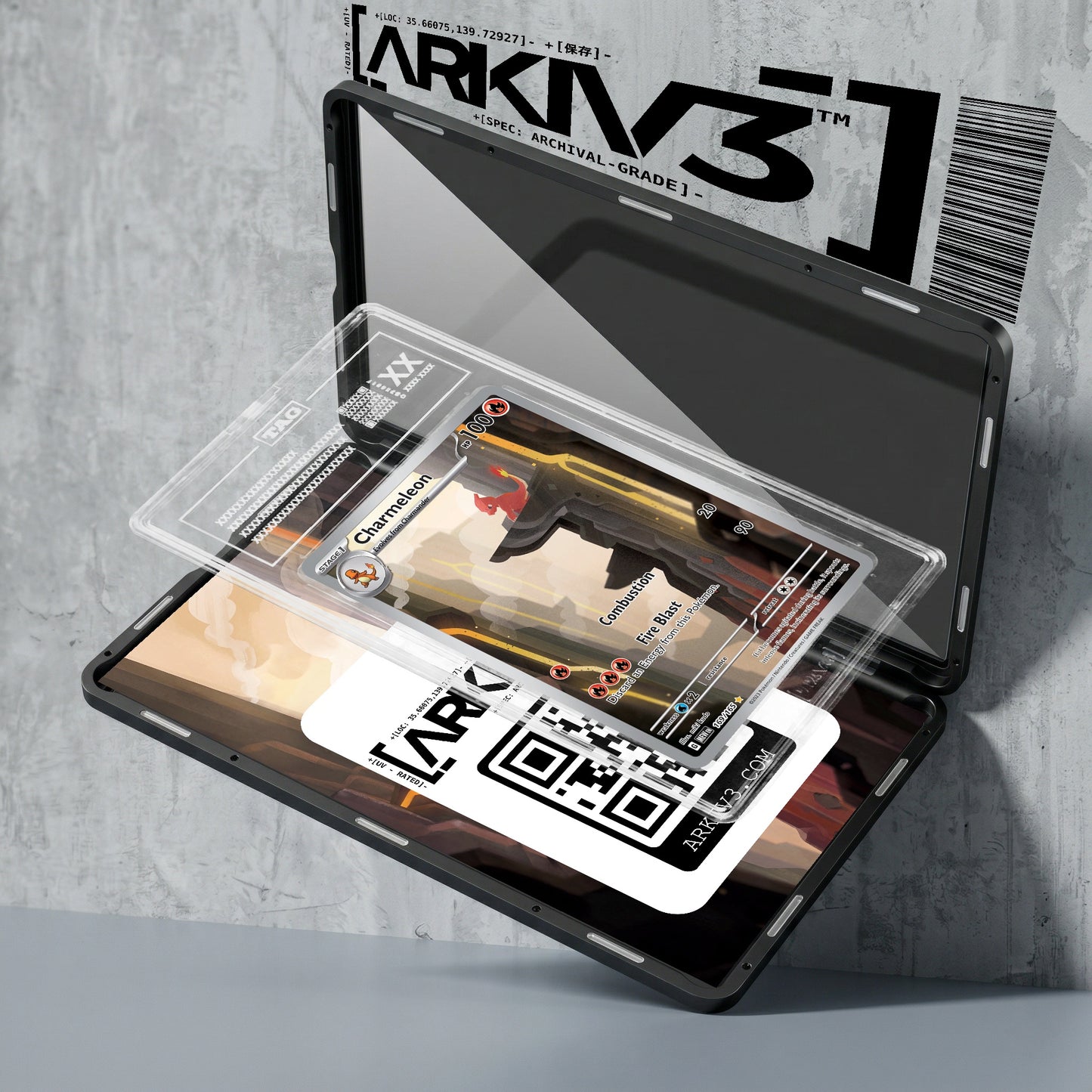 ARKIV3 TAG graded exploded mockup