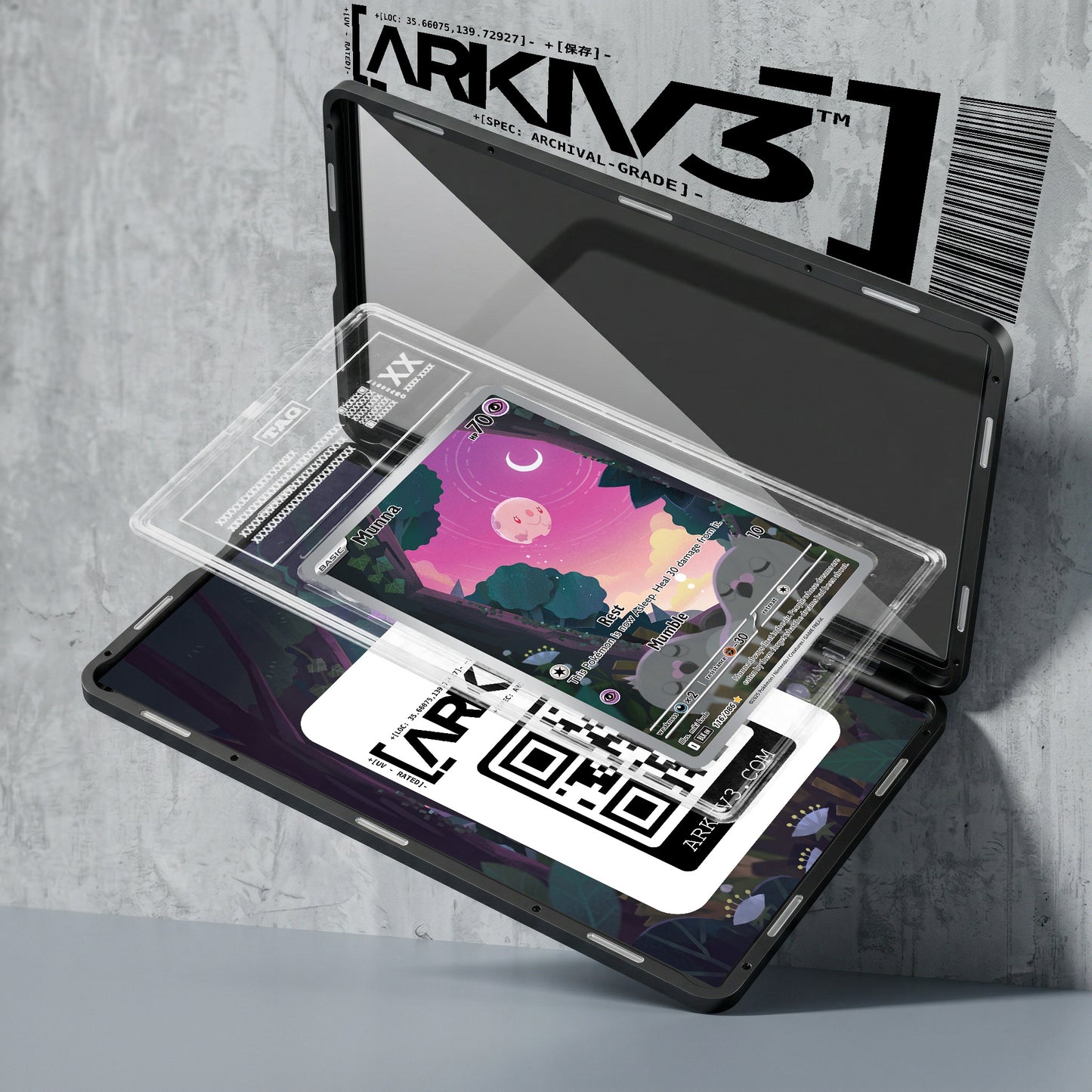 ARKIV3 TAG graded exploded mockup