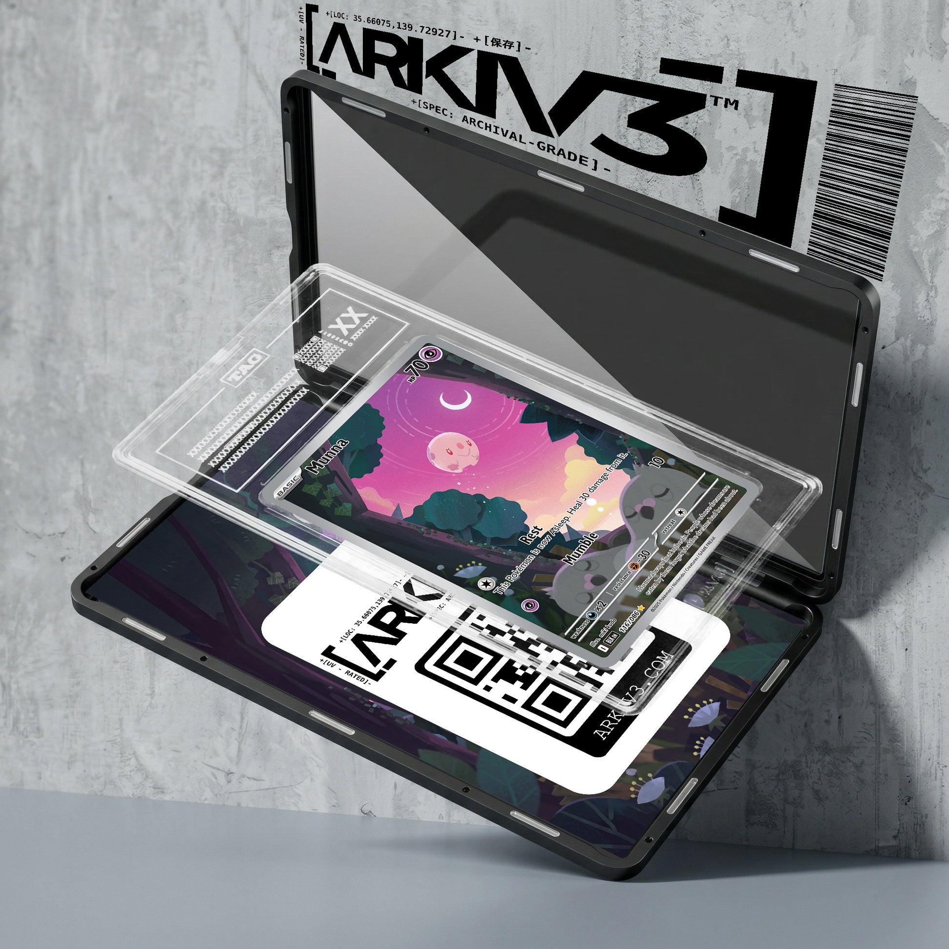 ARKIV3 TAG graded exploded mockup