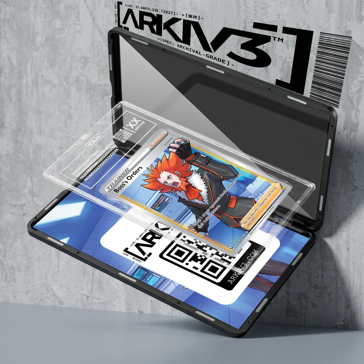 ARKIV3 TAG graded exploded mockup