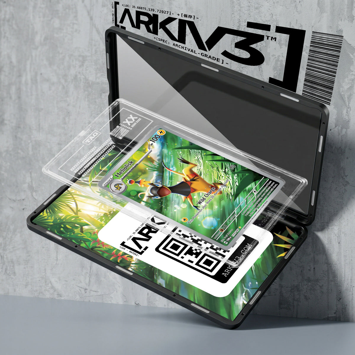 ARKIV3 TAG graded exploded mockup