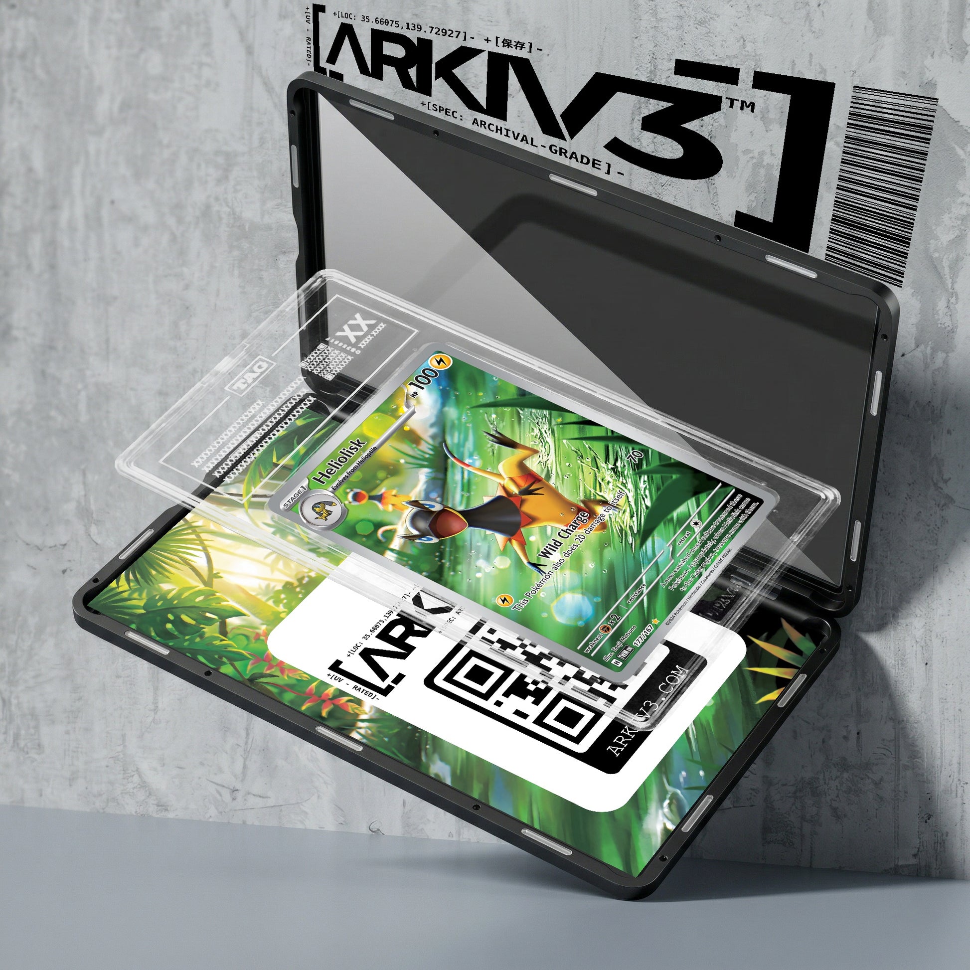 ARKIV3 TAG graded exploded mockup