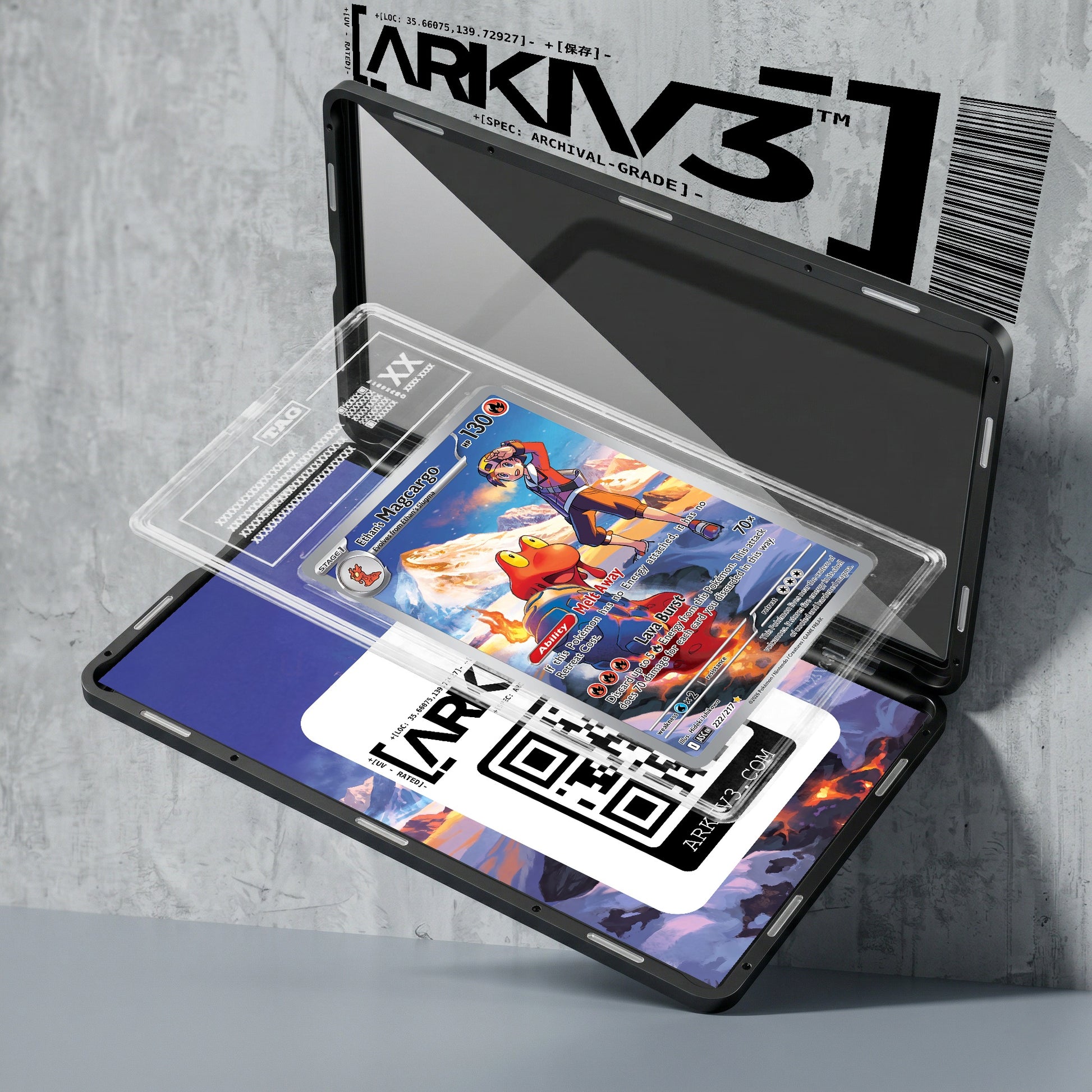 ARKIV3 TAG graded exploded mockup