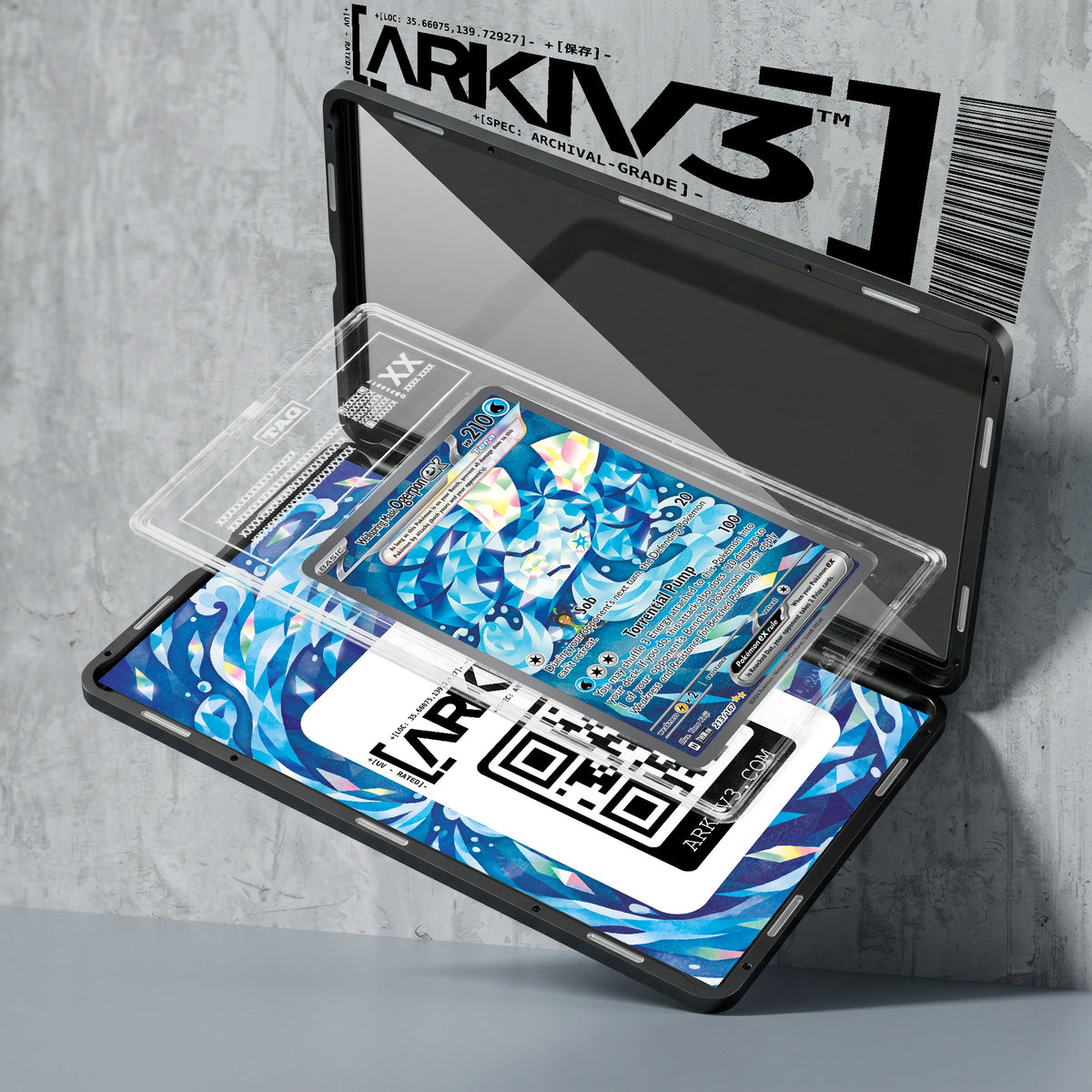 ARKIV3 TAG graded exploded mockup