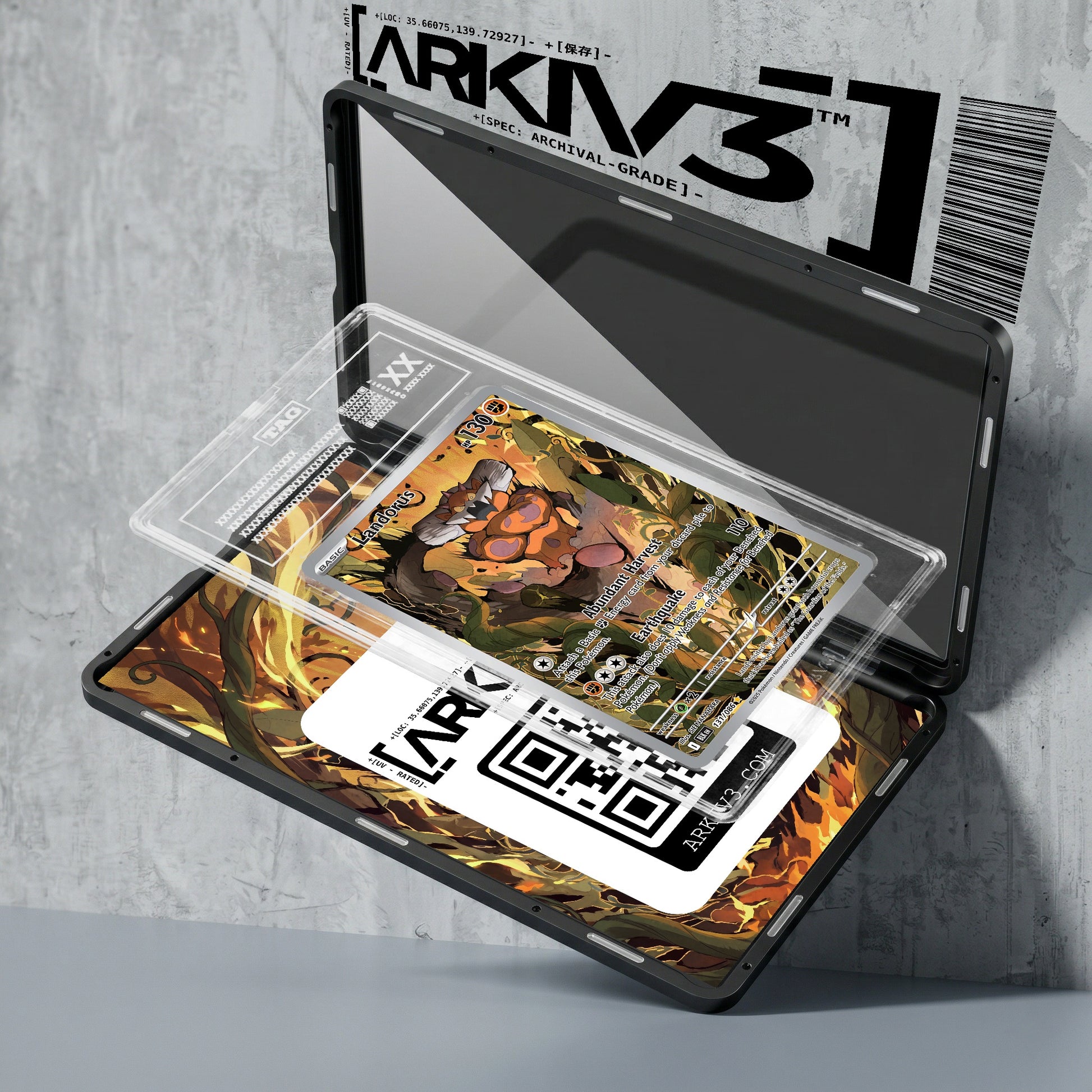 ARKIV3 TAG graded exploded mockup