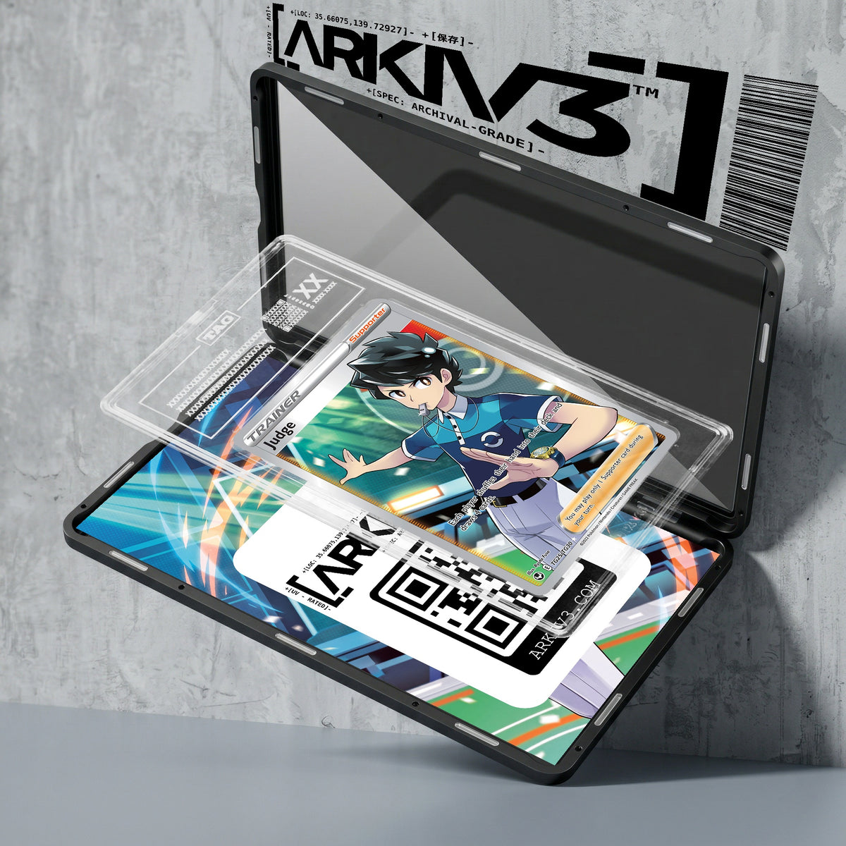ARKIV3 TAG graded exploded mockup