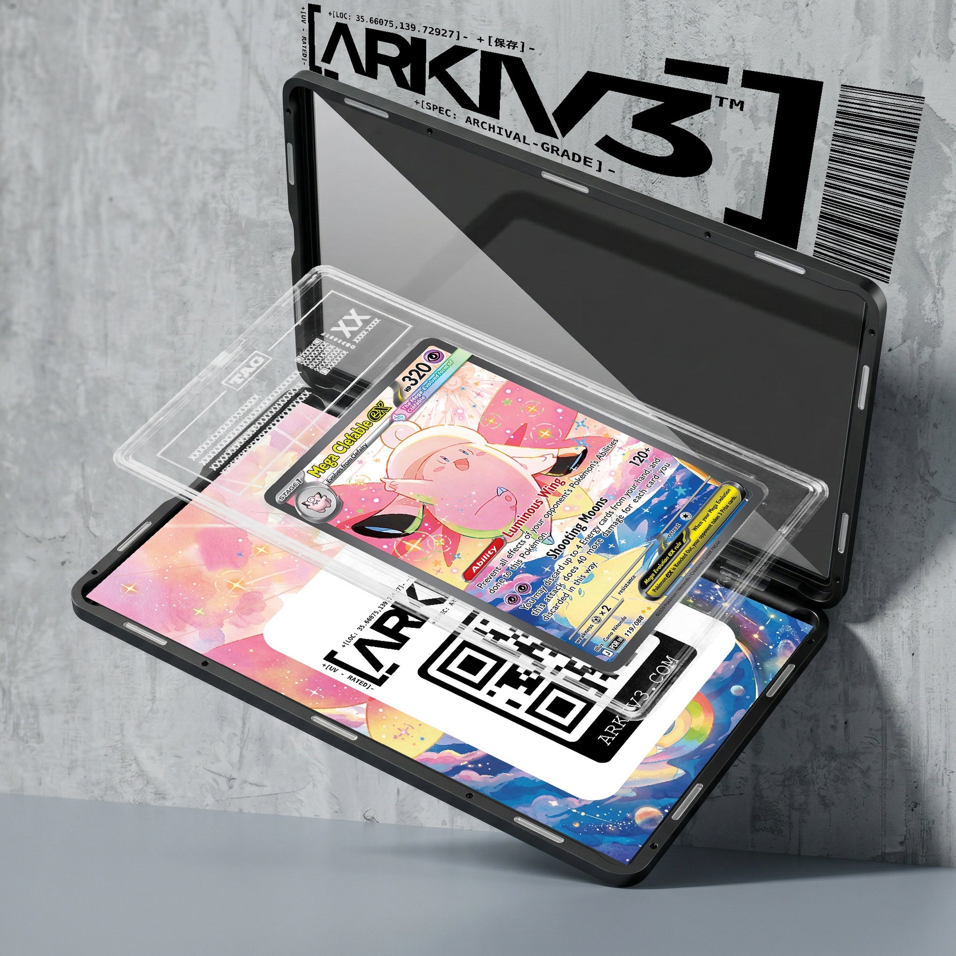 ARKIV3 TAG graded exploded mockup