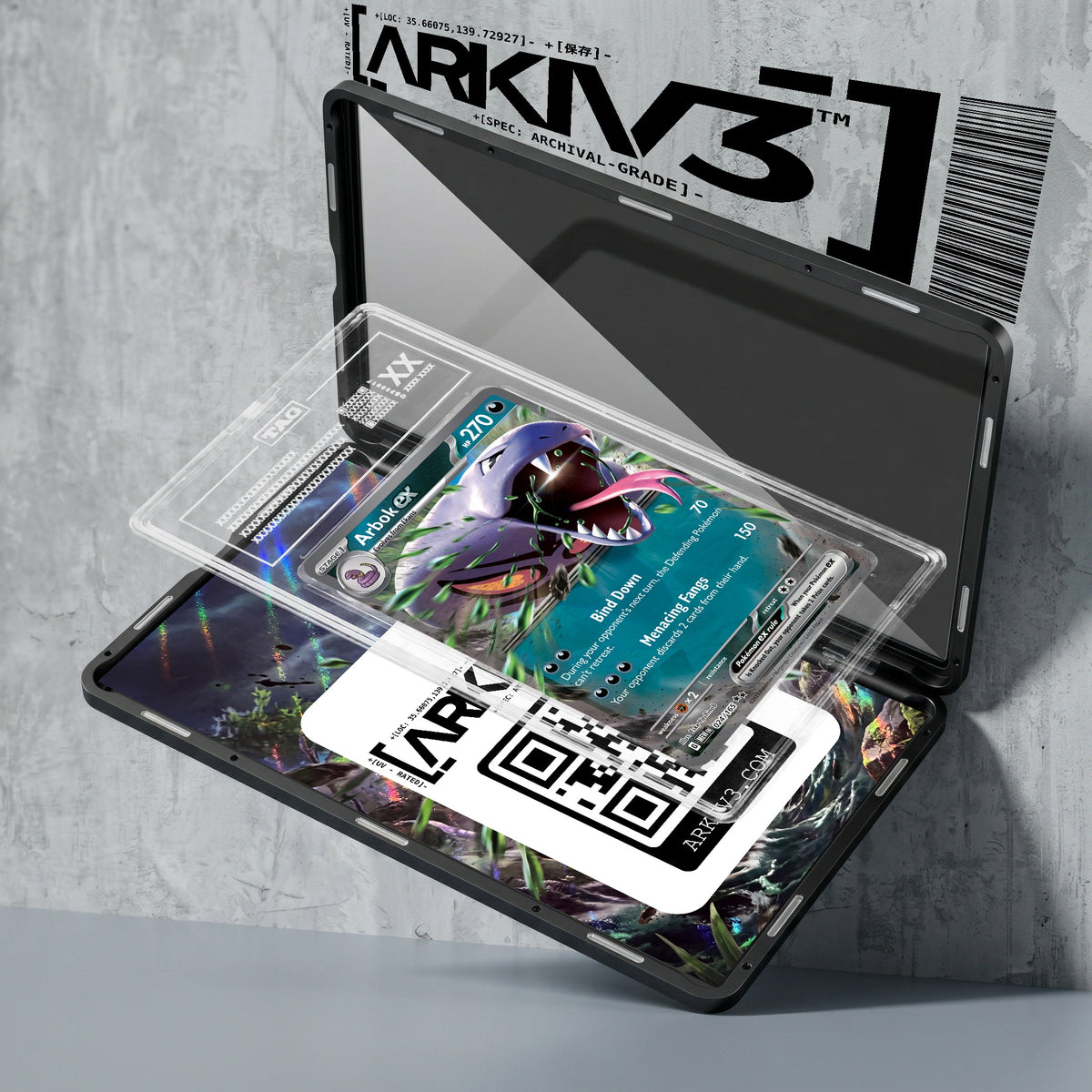 ARKIV3 TAG graded exploded mockup