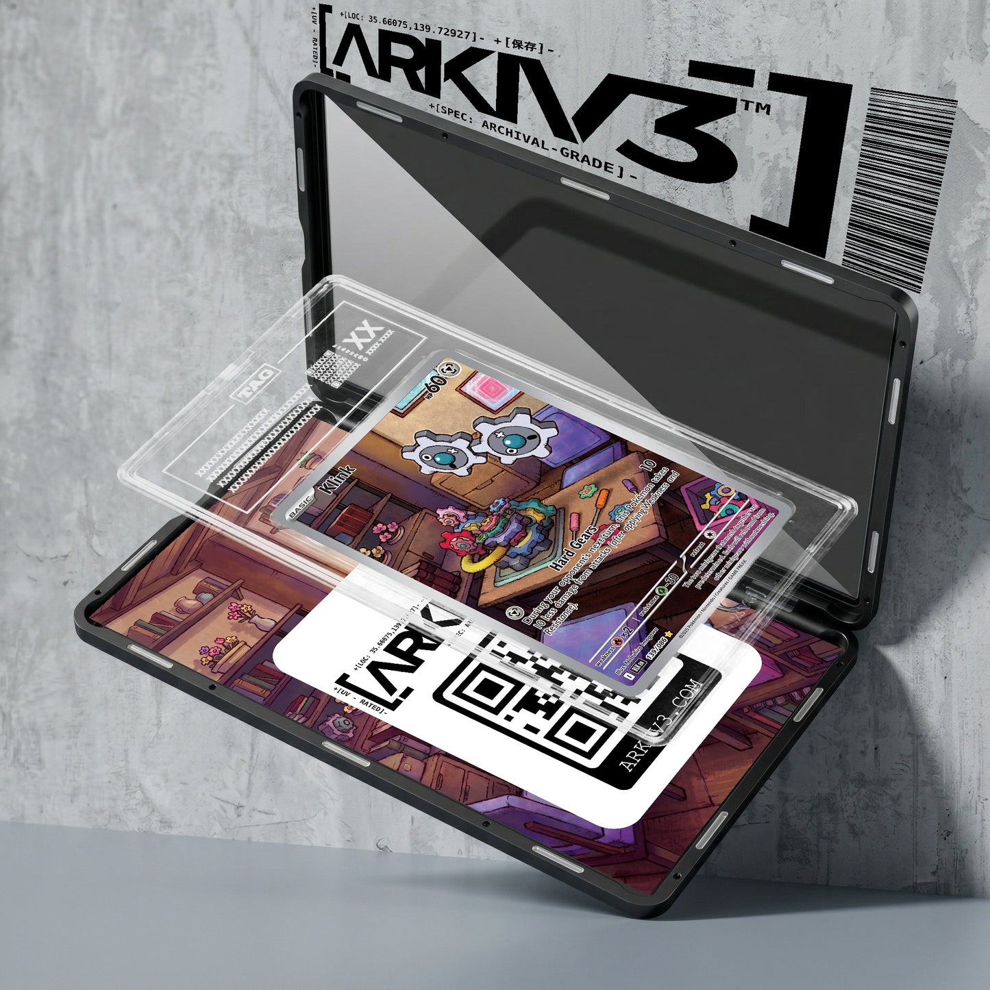ARKIV3 TAG graded exploded mockup