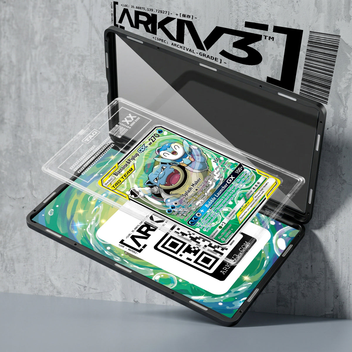 ARKIV3 TAG graded exploded mockup