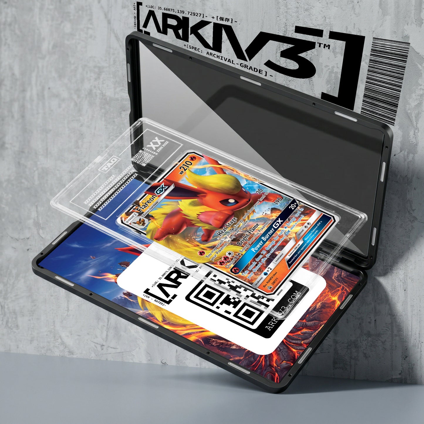 ARKIV3 TAG graded exploded mockup