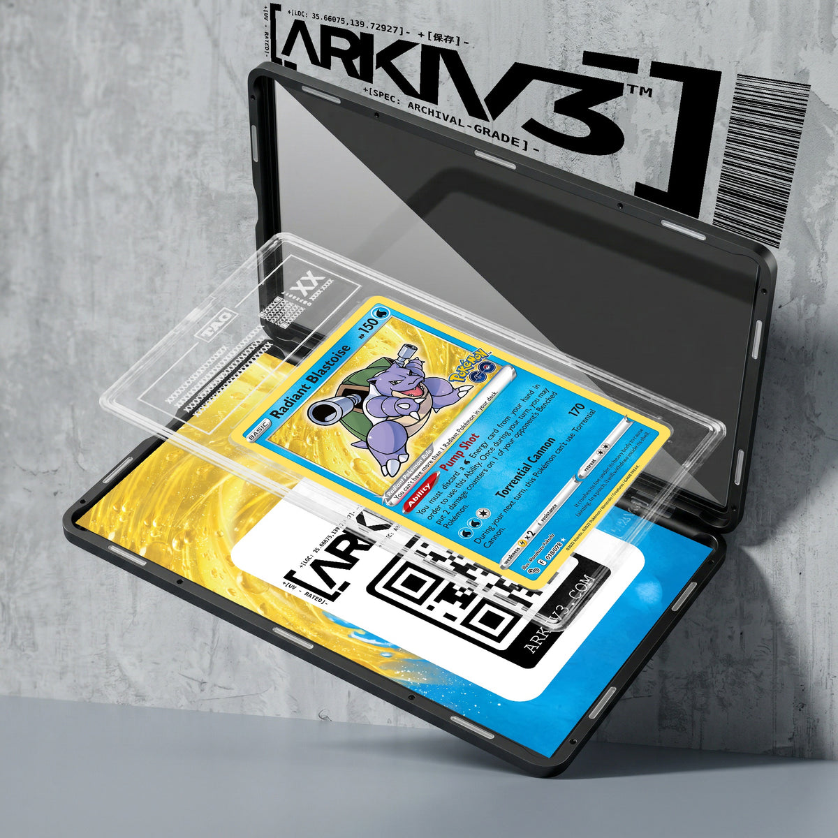ARKIV3 TAG graded exploded mockup