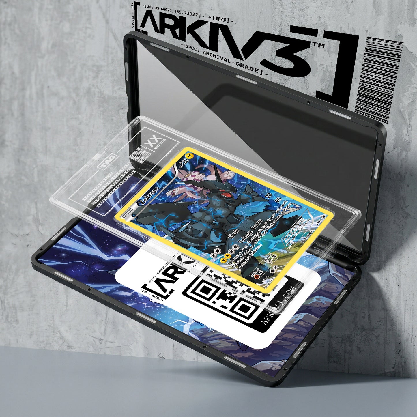 ARKIV3 TAG graded exploded mockup