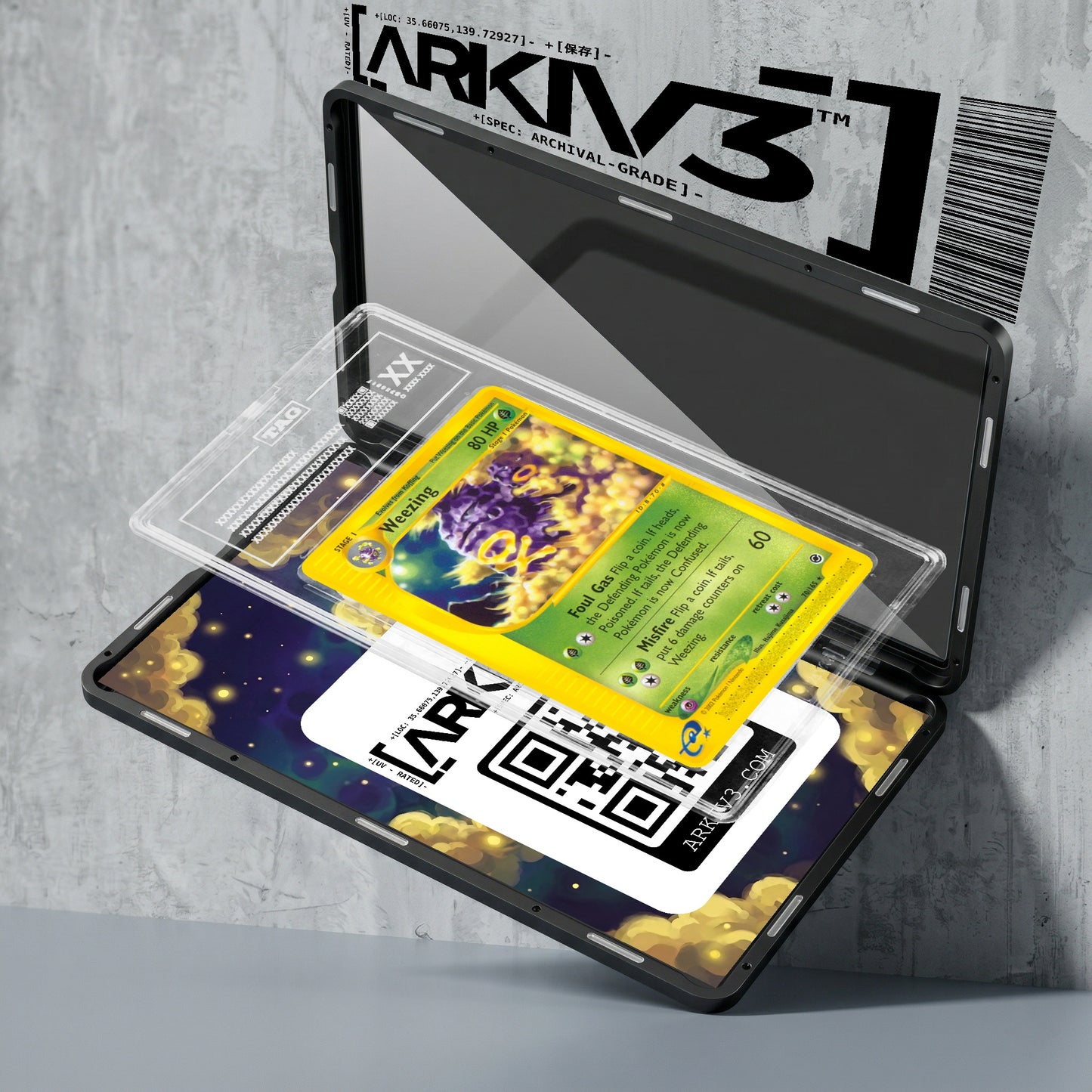 ARKIV3 TAG graded exploded mockup