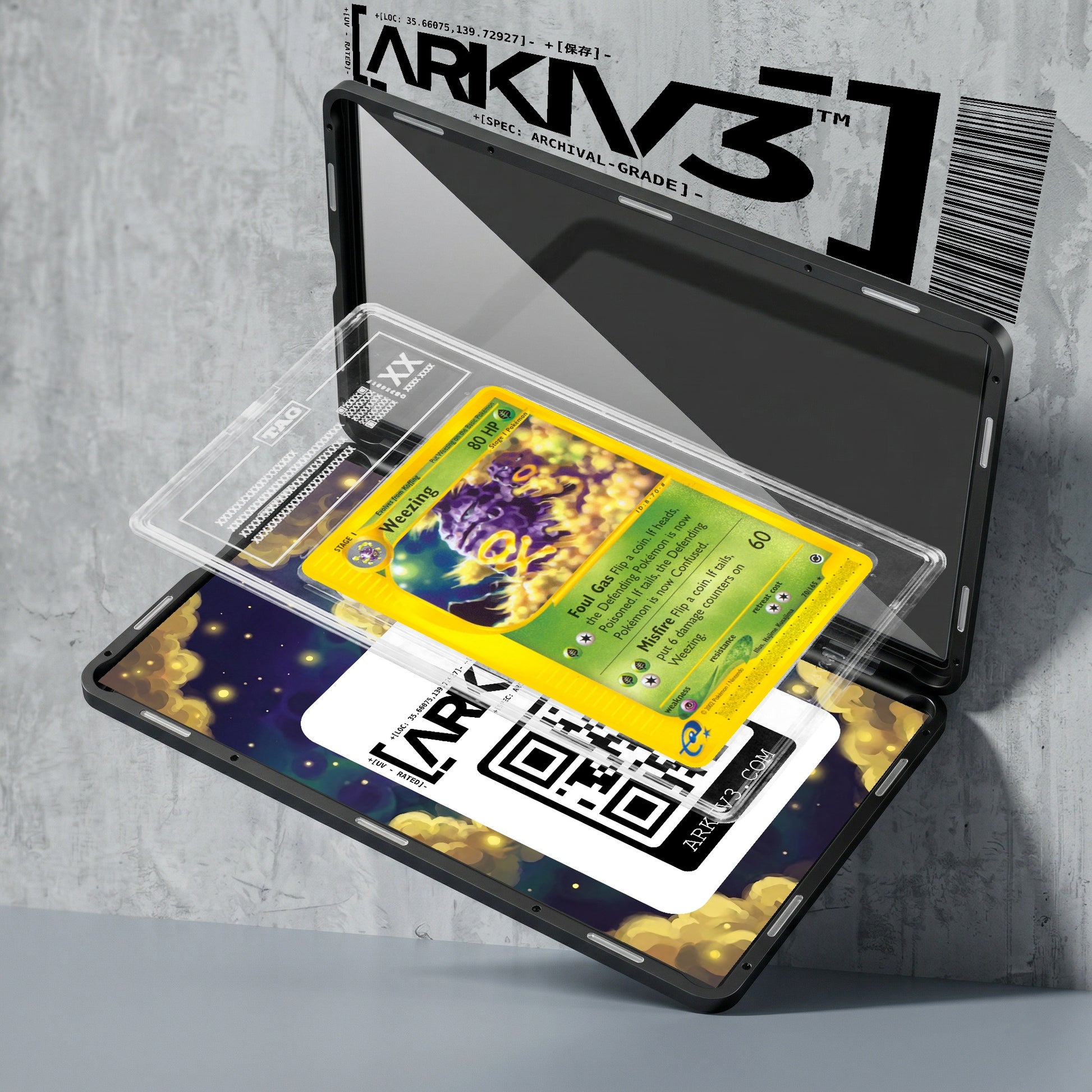 ARKIV3 TAG graded exploded mockup