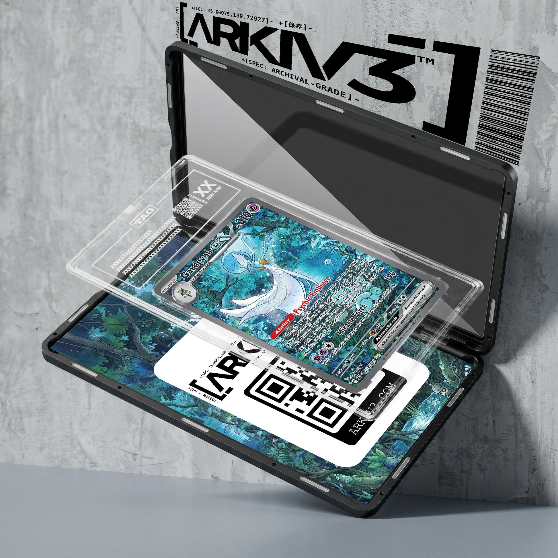 ARKIV3 TAG graded exploded mockup