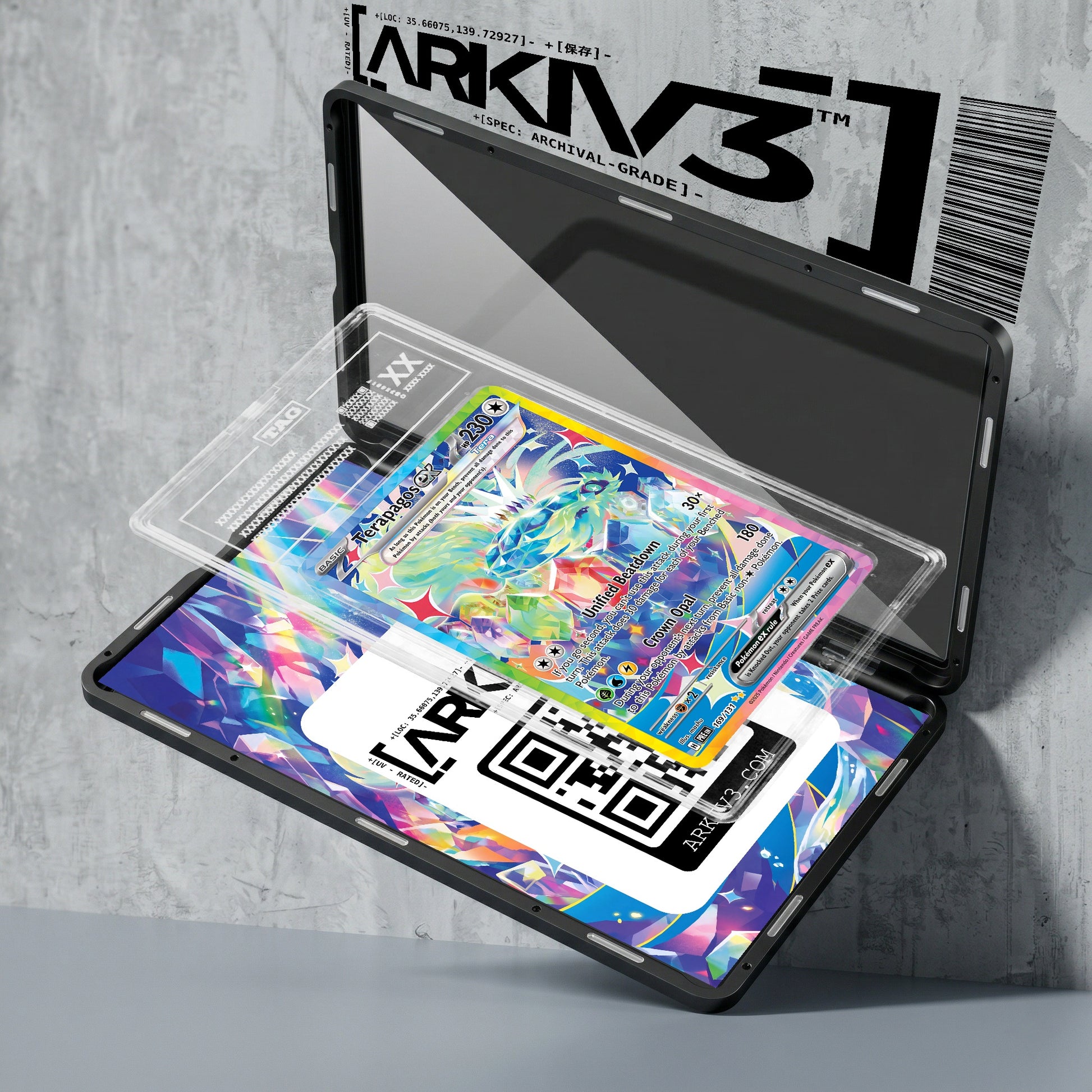 ARKIV3 TAG graded exploded mockup