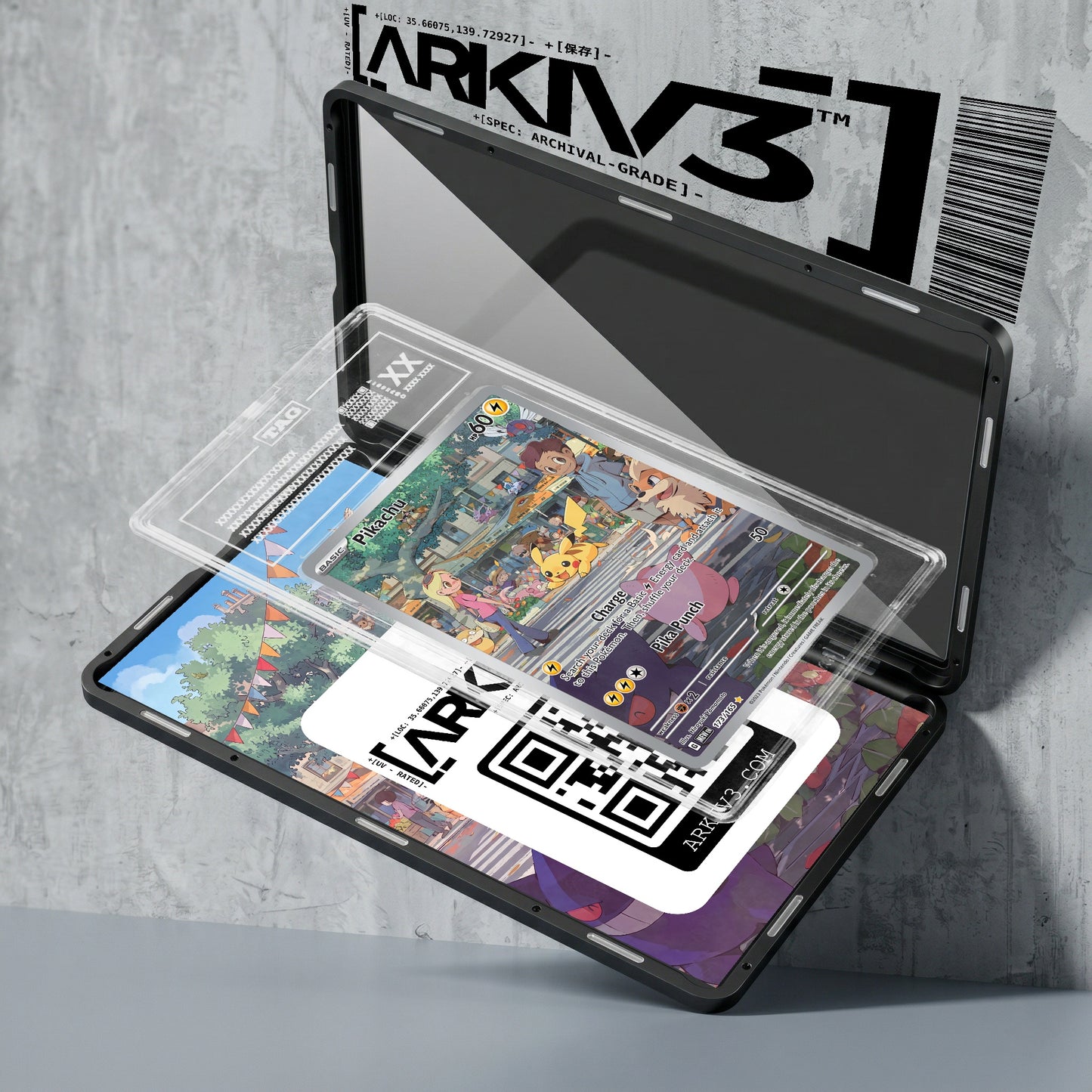 ARKIV3 TAG graded exploded mockup