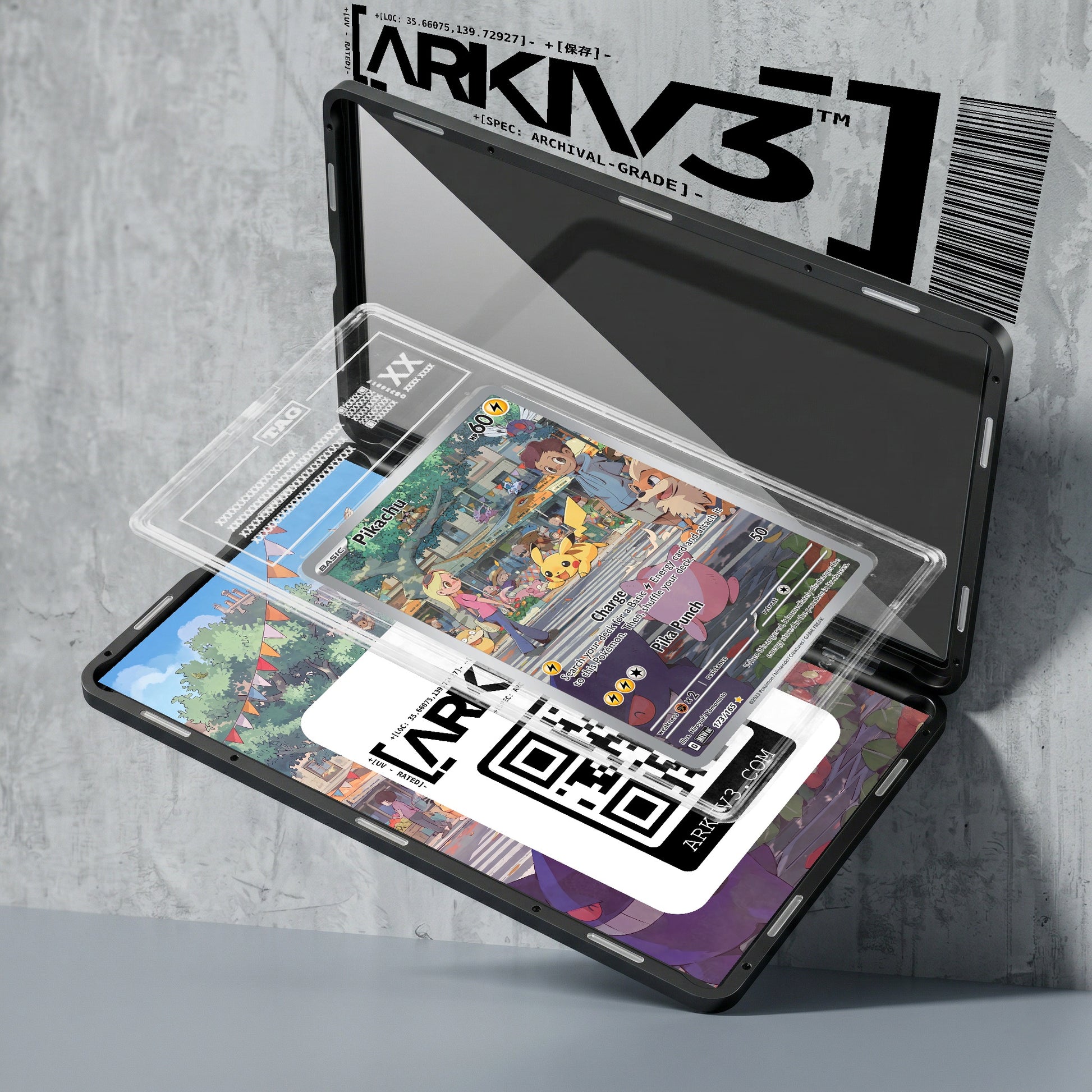 ARKIV3 TAG graded exploded mockup