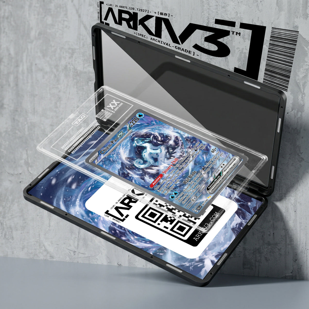 ARKIV3 TAG graded exploded mockup