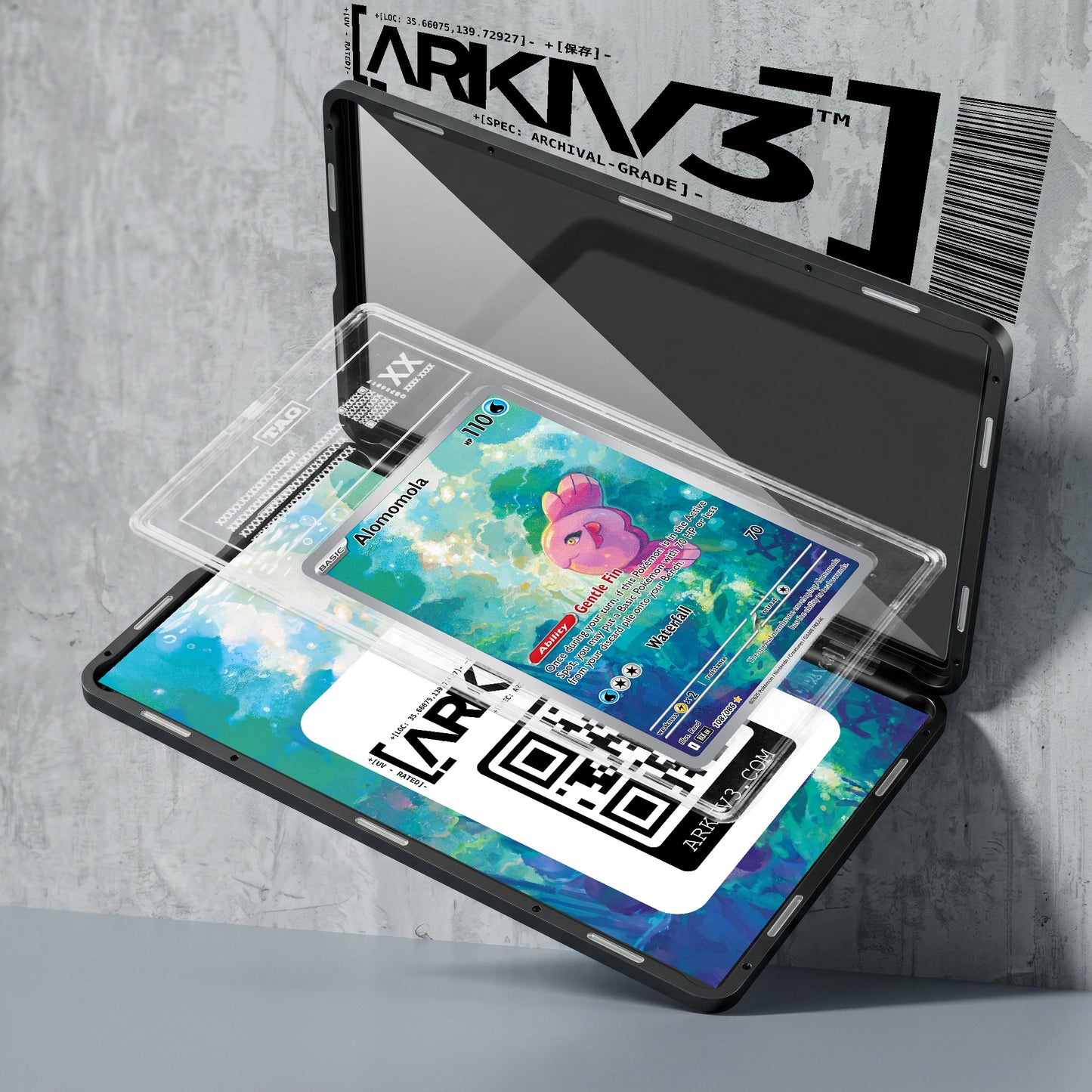 ARKIV3 TAG graded exploded mockup